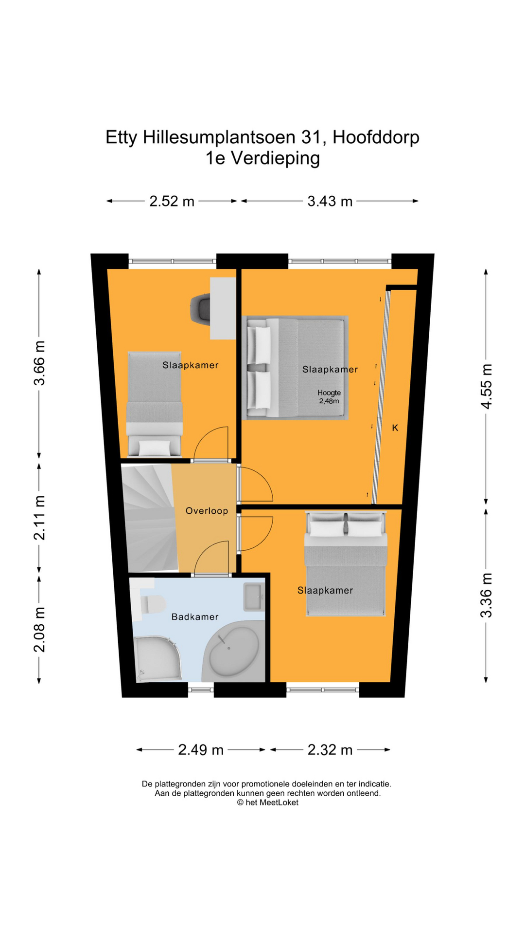 Etty Hillesumplantsoen 31 , 2135 KJ Hoofddorp map