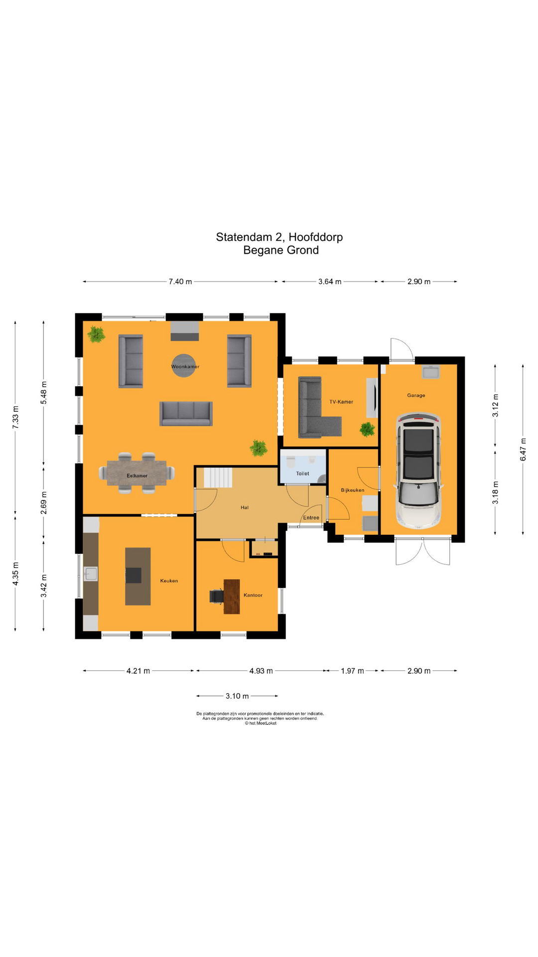 Statendam 2 , 2134 WX Hoofddorp map