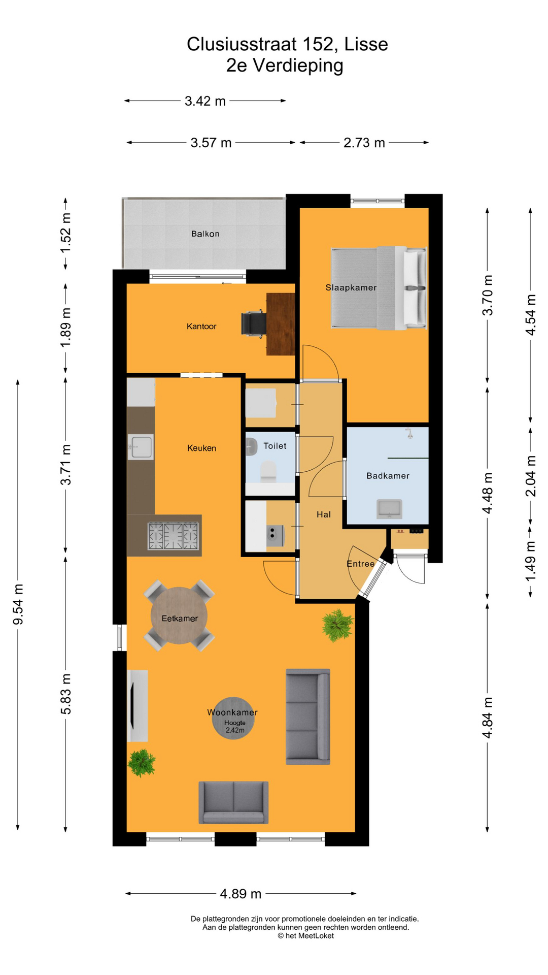 Clusiusstraat 152 , 2163 JK Lisse map