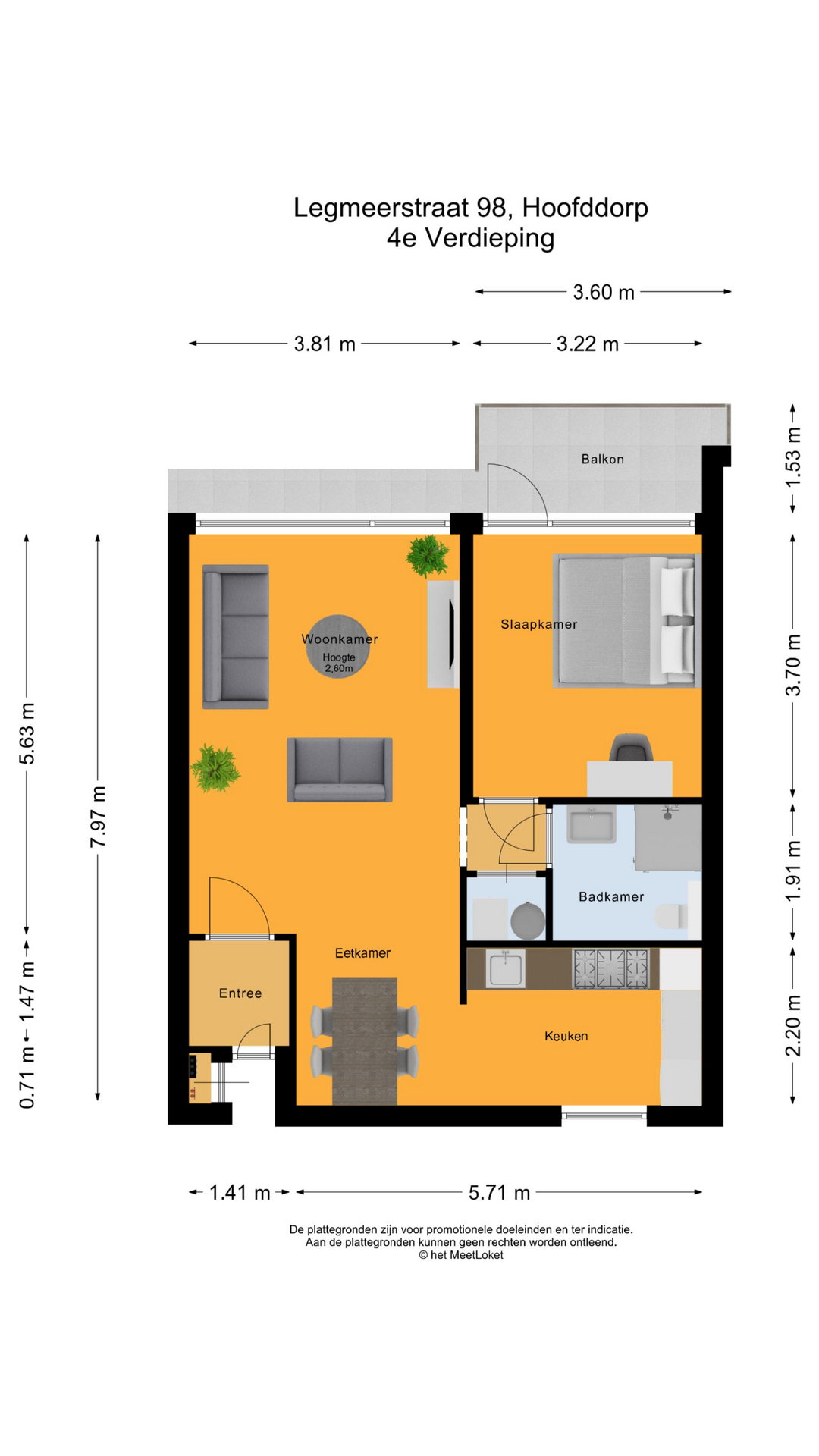 Legmeerstraat 98 , 2131 DX Hoofddorp map