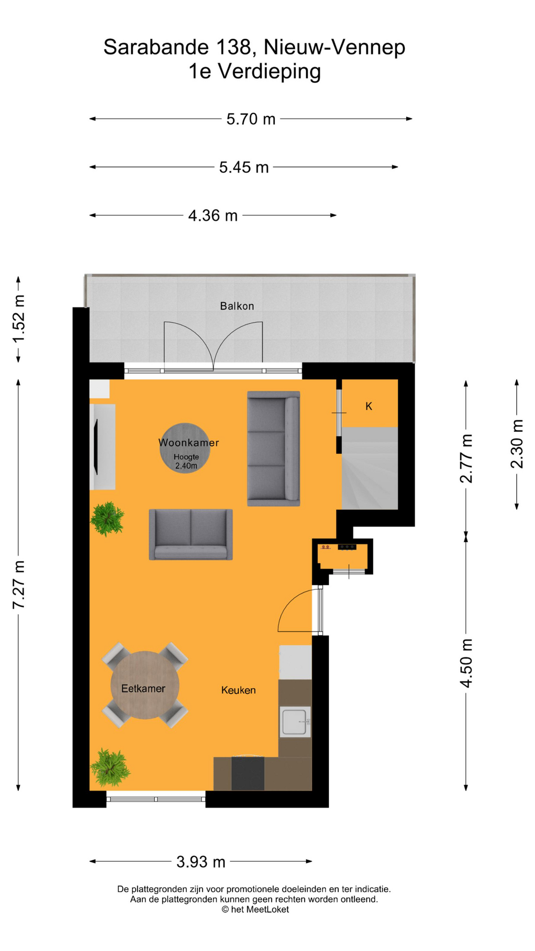 Sarabande 138 , 2152 TG Nieuw-vennep map