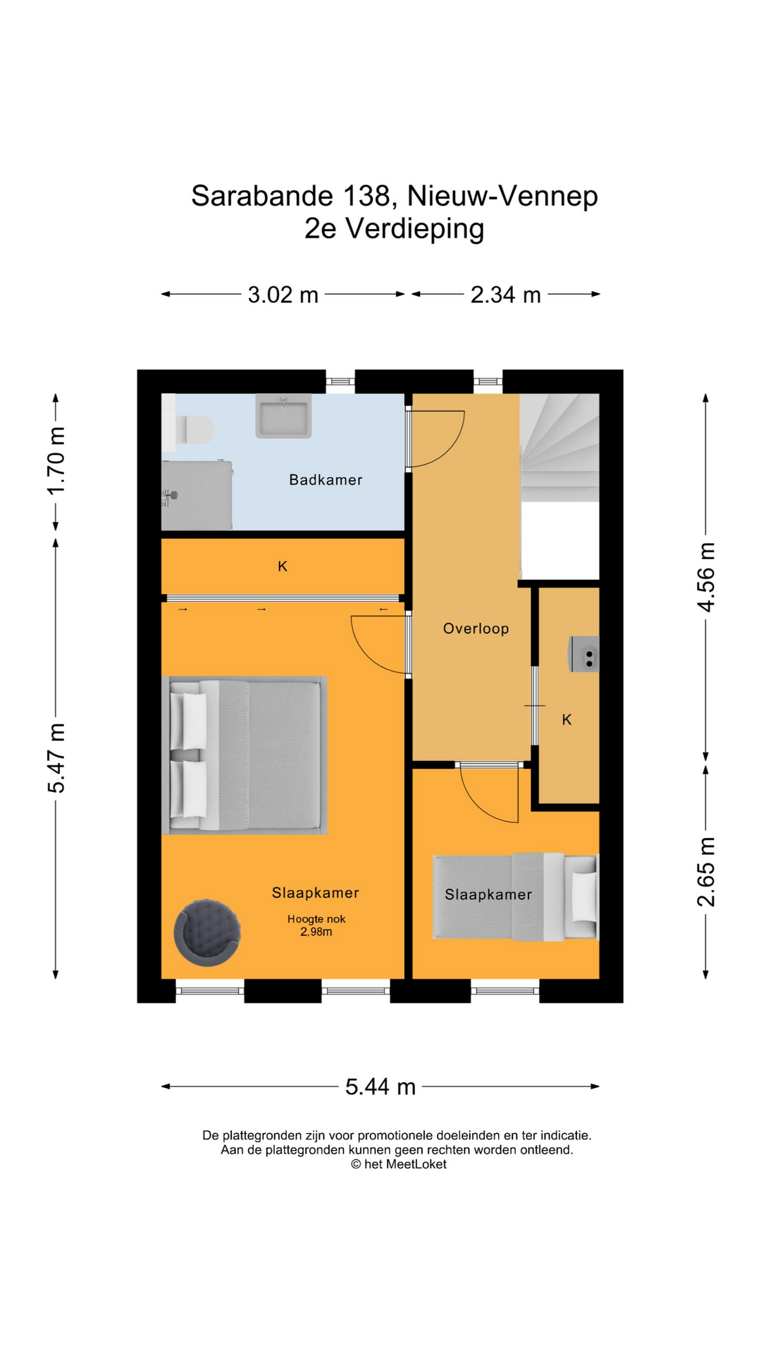 Sarabande 138 , 2152 TG Nieuw-vennep map