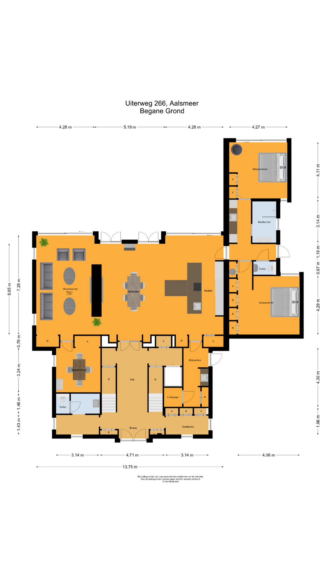 Uiterweg 266 , 1431 AV Aalsmeer map