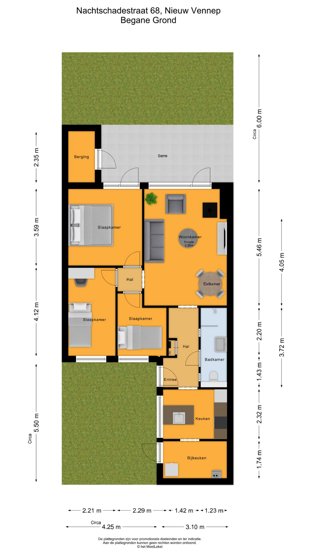 Nachtschadestraat 68 , 2153 EM Nieuw-vennep map