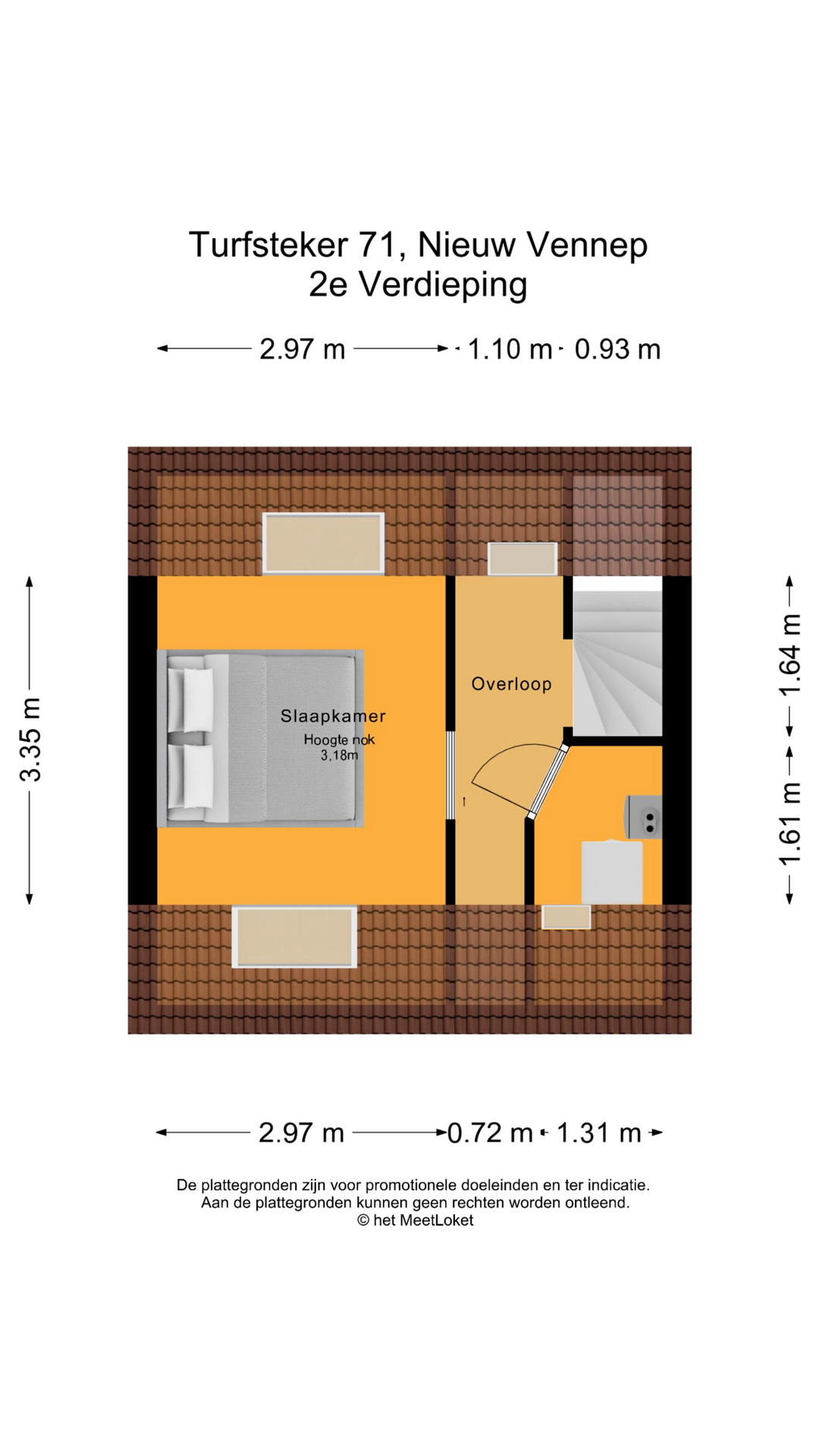 Turfsteker 71 , 2152 LZ Nieuw-vennep map