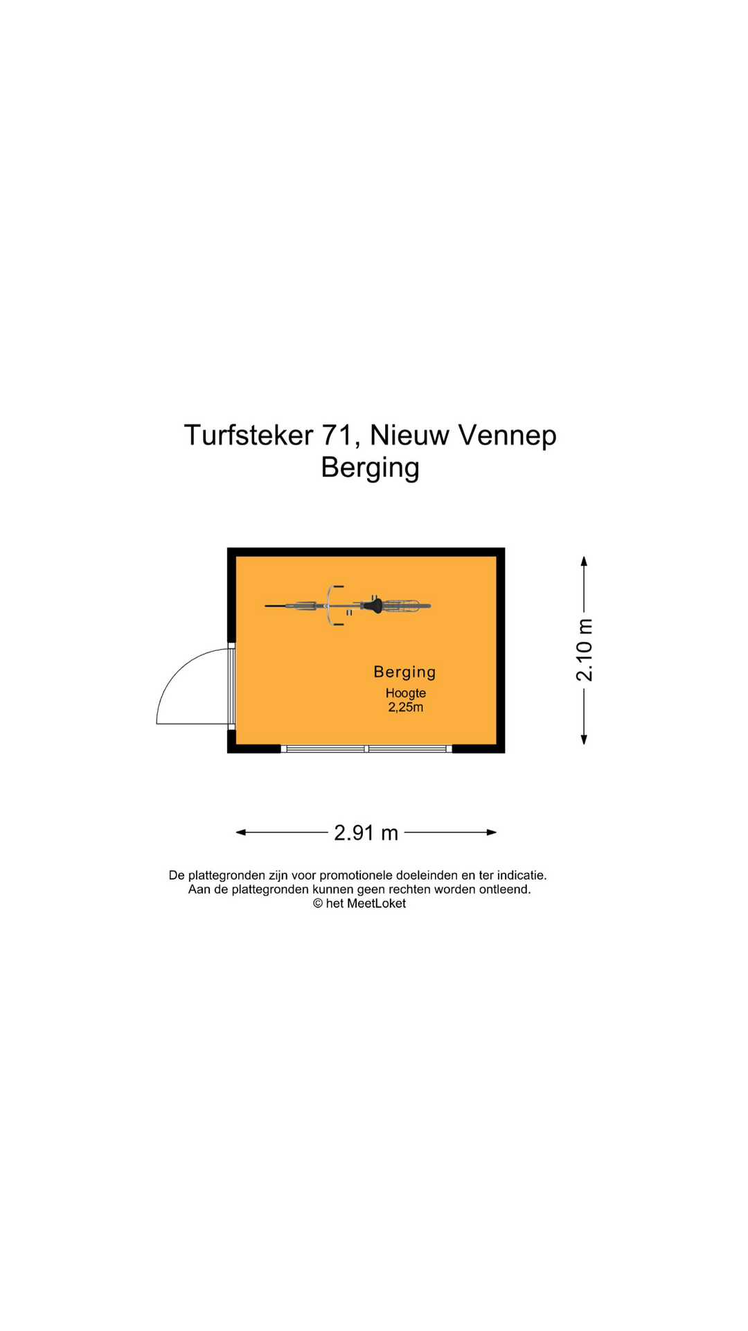 Turfsteker 71 , 2152 LZ Nieuw-vennep map