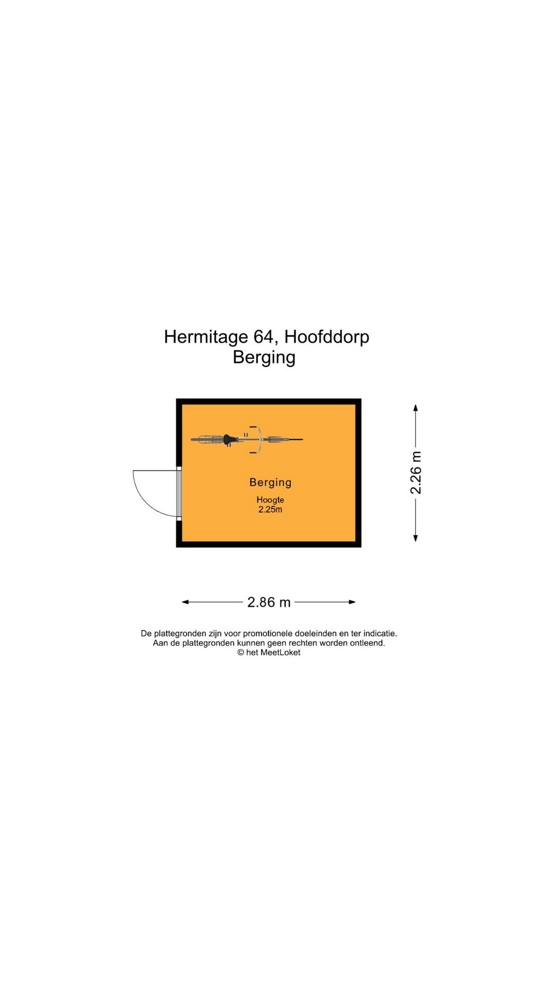 Hermitage 64 , 2134 AC Hoofddorp map