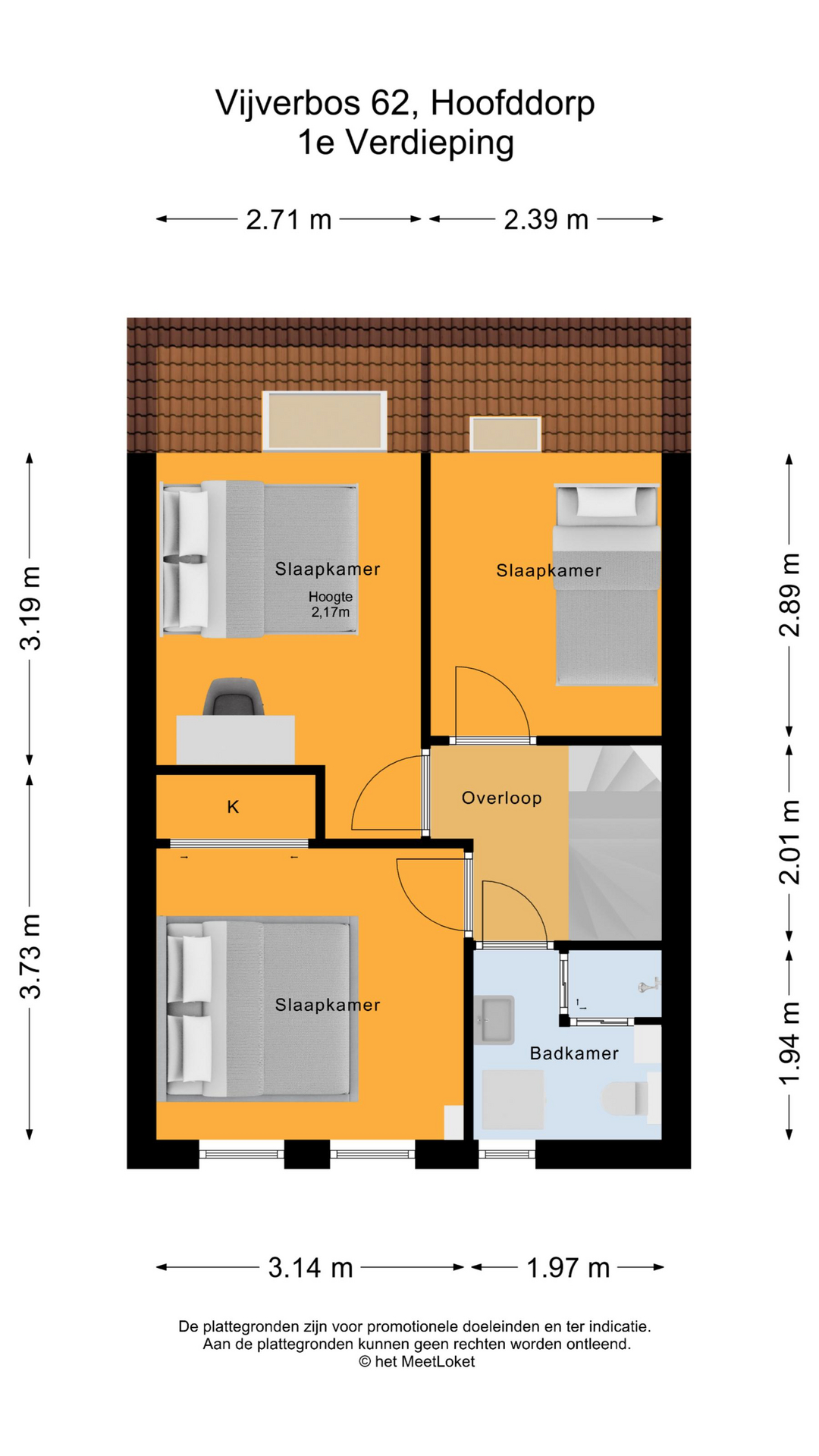 Vijverbos 62 , 2134 GT Hoofddorp map