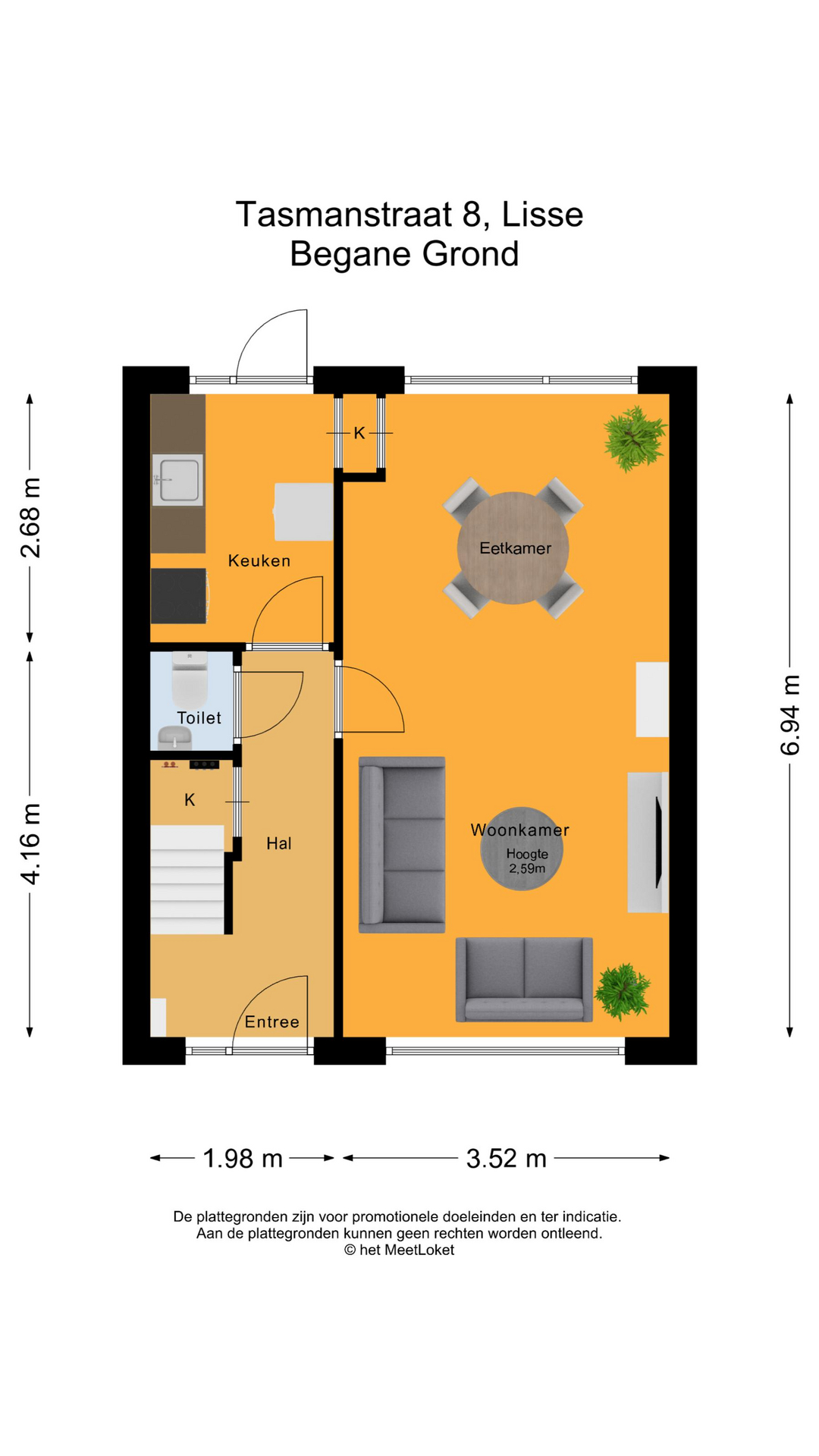 Tasmanstraat 8 , 2161 VX Lisse map
