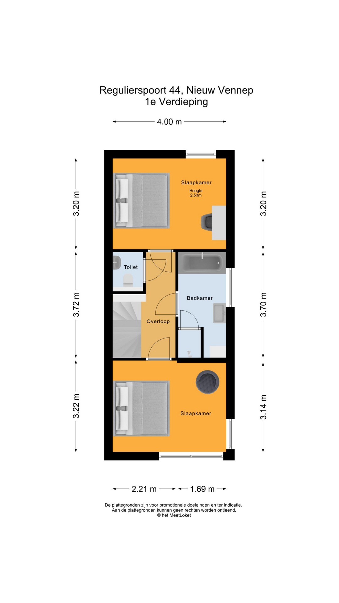 Regulierspoort 44 , 2152 RB Nieuw-vennep map