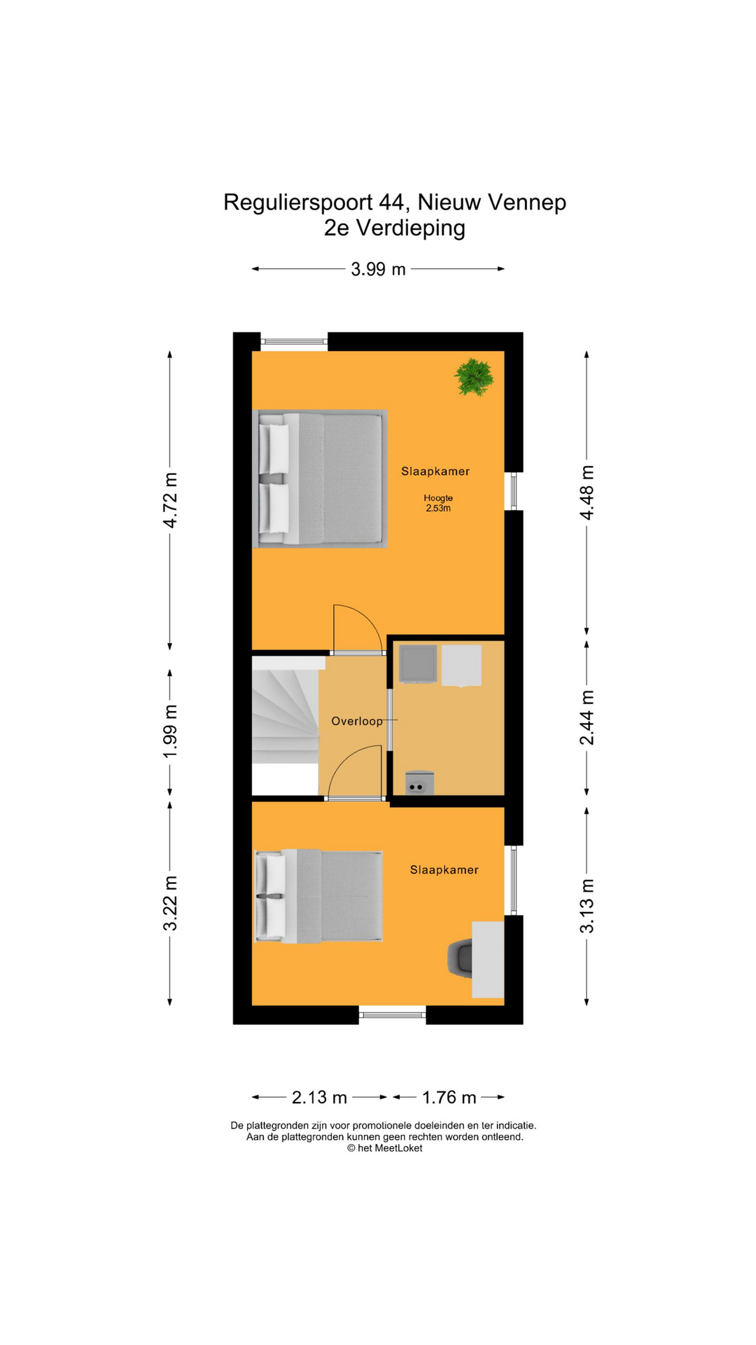 Regulierspoort 44 , 2152 RB Nieuw-vennep map
