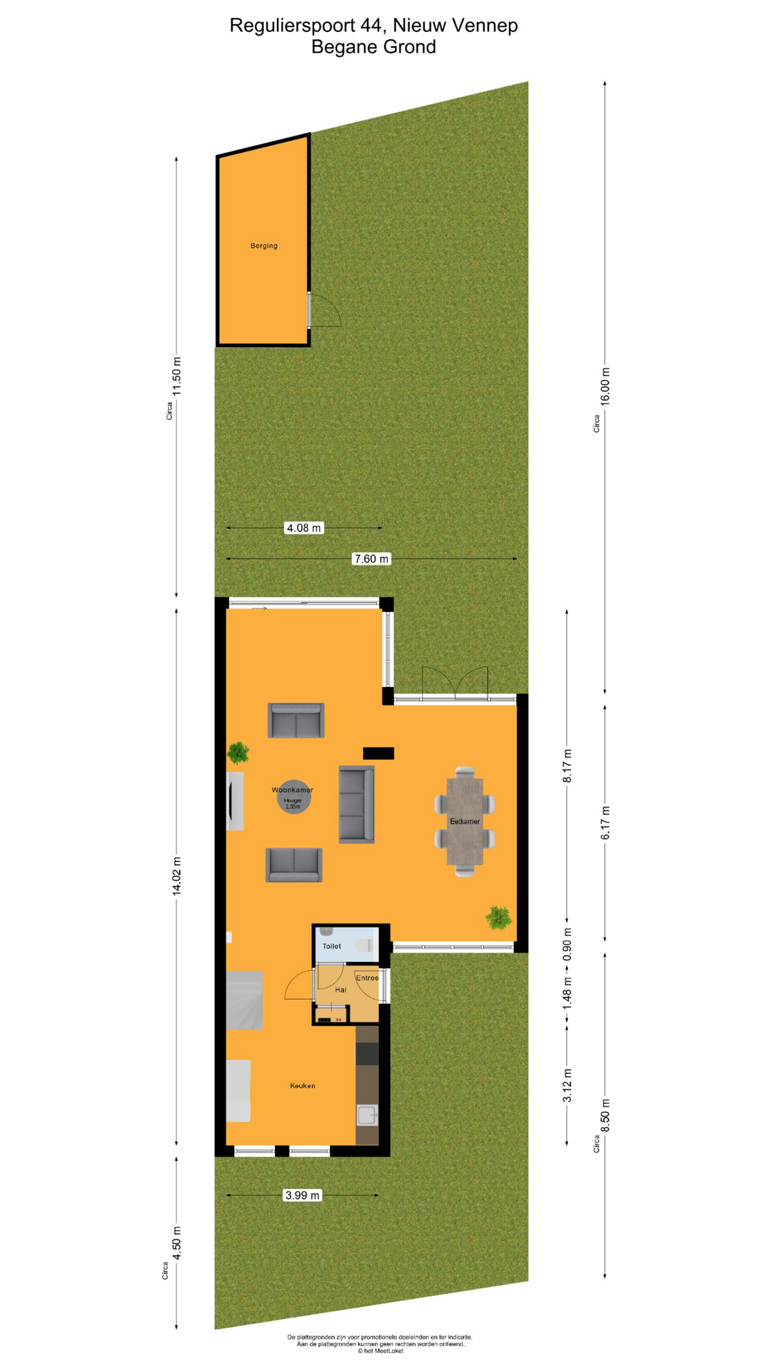 Regulierspoort 44 , 2152 RB Nieuw-vennep map