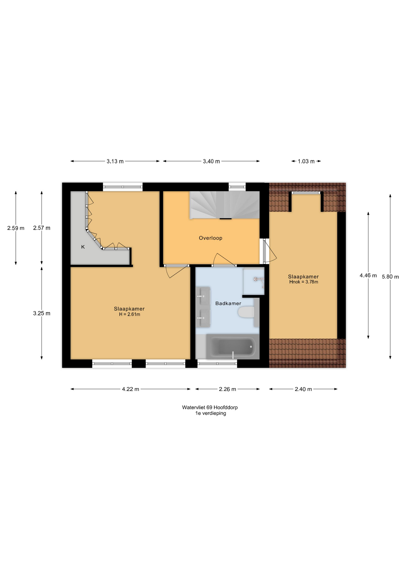 Watervliet 69 , 2134 VV Hoofddorp map
