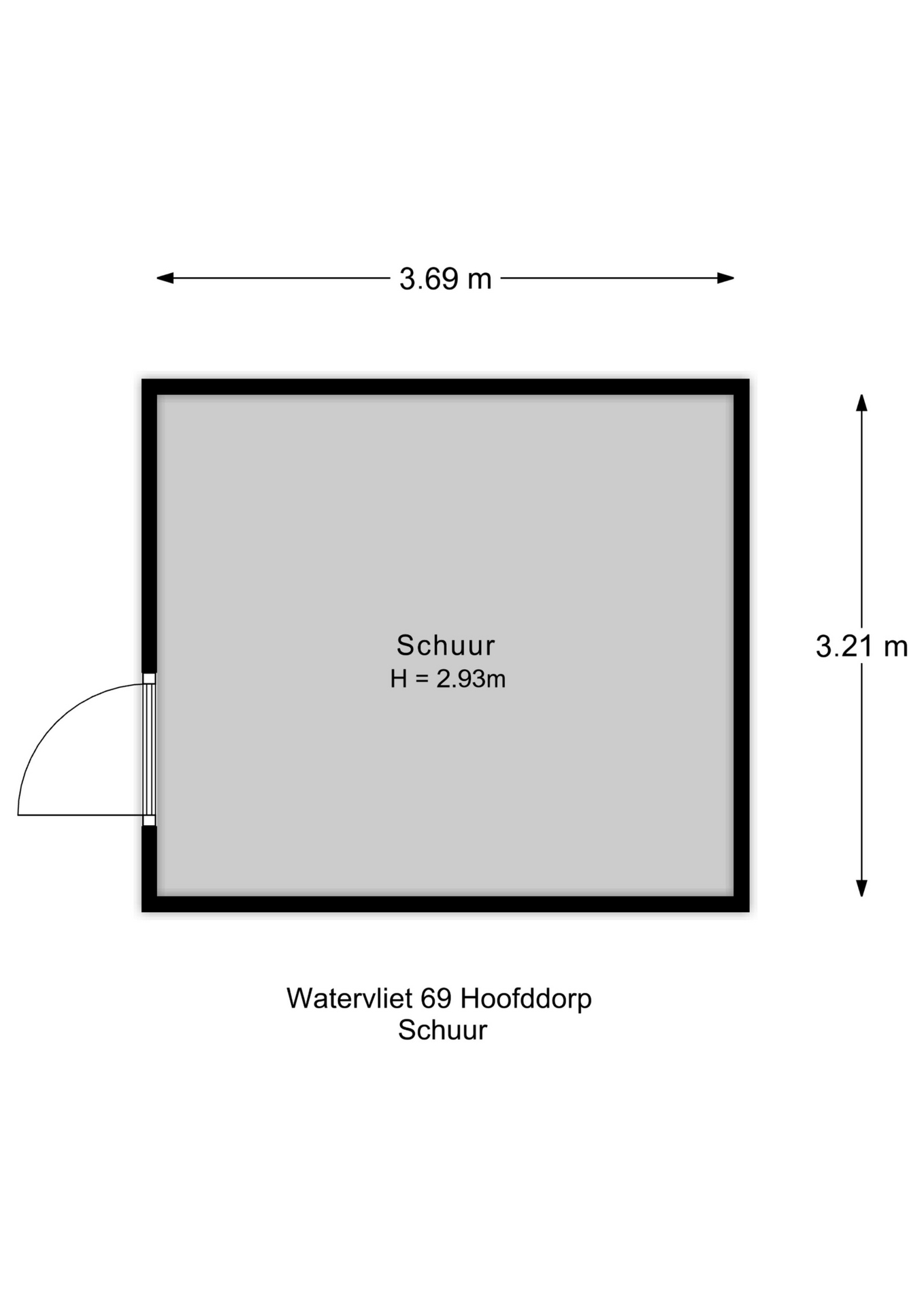 Watervliet 69 , 2134 VV Hoofddorp map