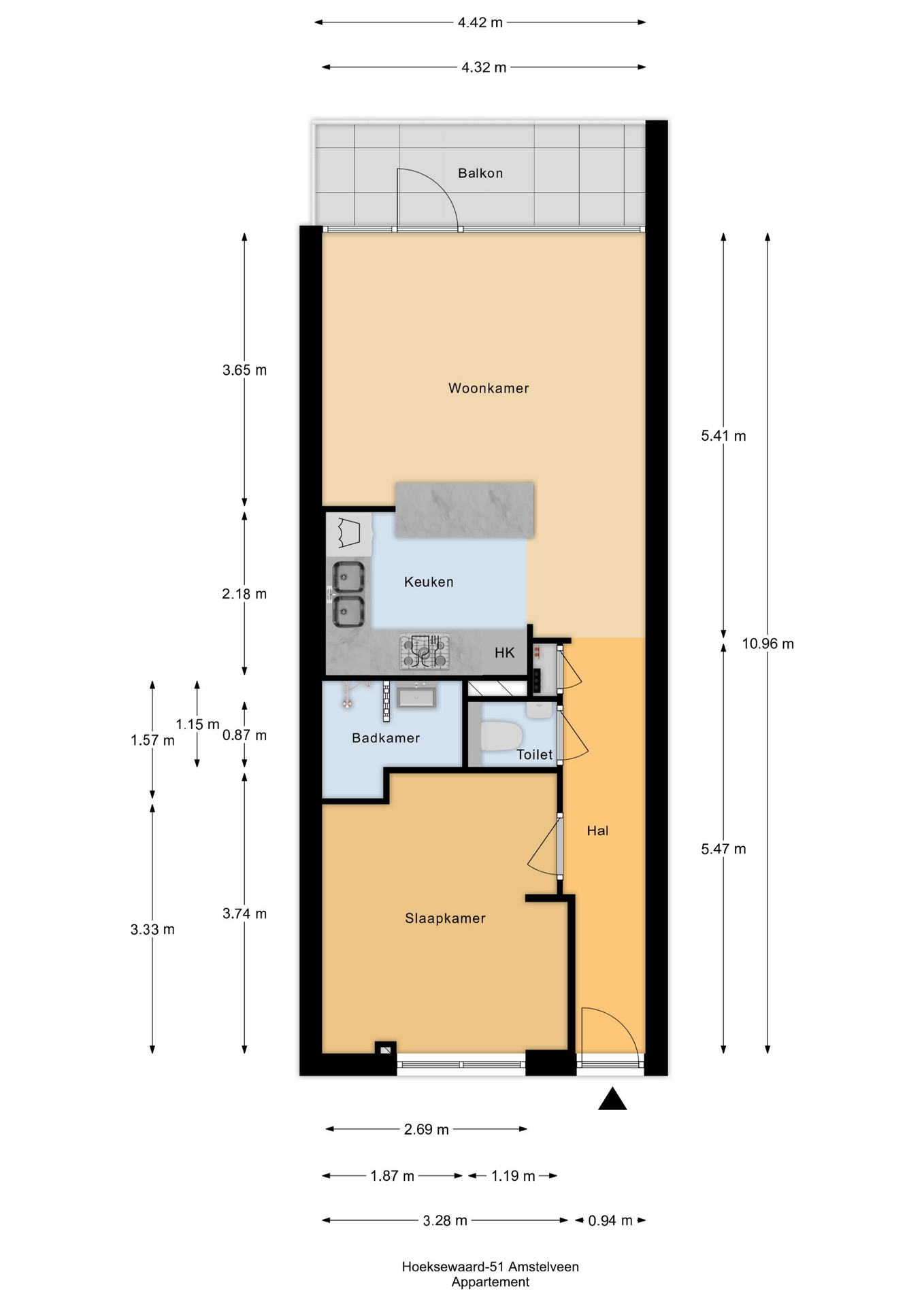 Hoeksewaard 51 , 1181 CC Amstelveen map