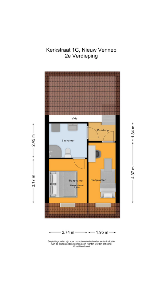 Kerkstraat 1 C, 2153 BD Nieuw-vennep map