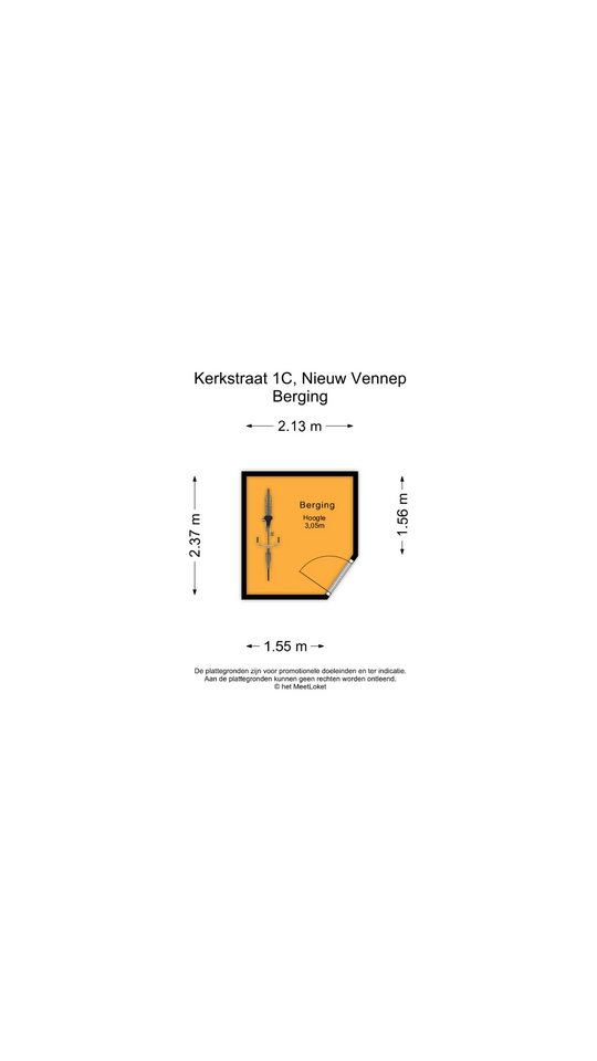 Kerkstraat 1 C, 2153 BD Nieuw-vennep map