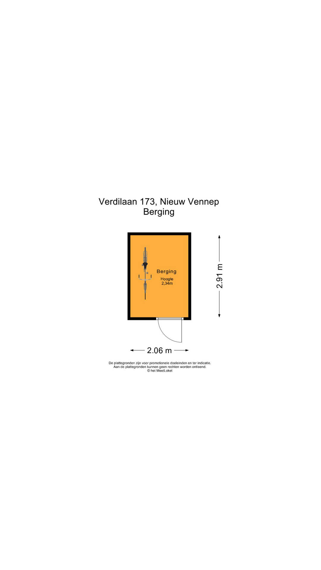 Verdilaan 173 , 2151 NB Nieuw-vennep map