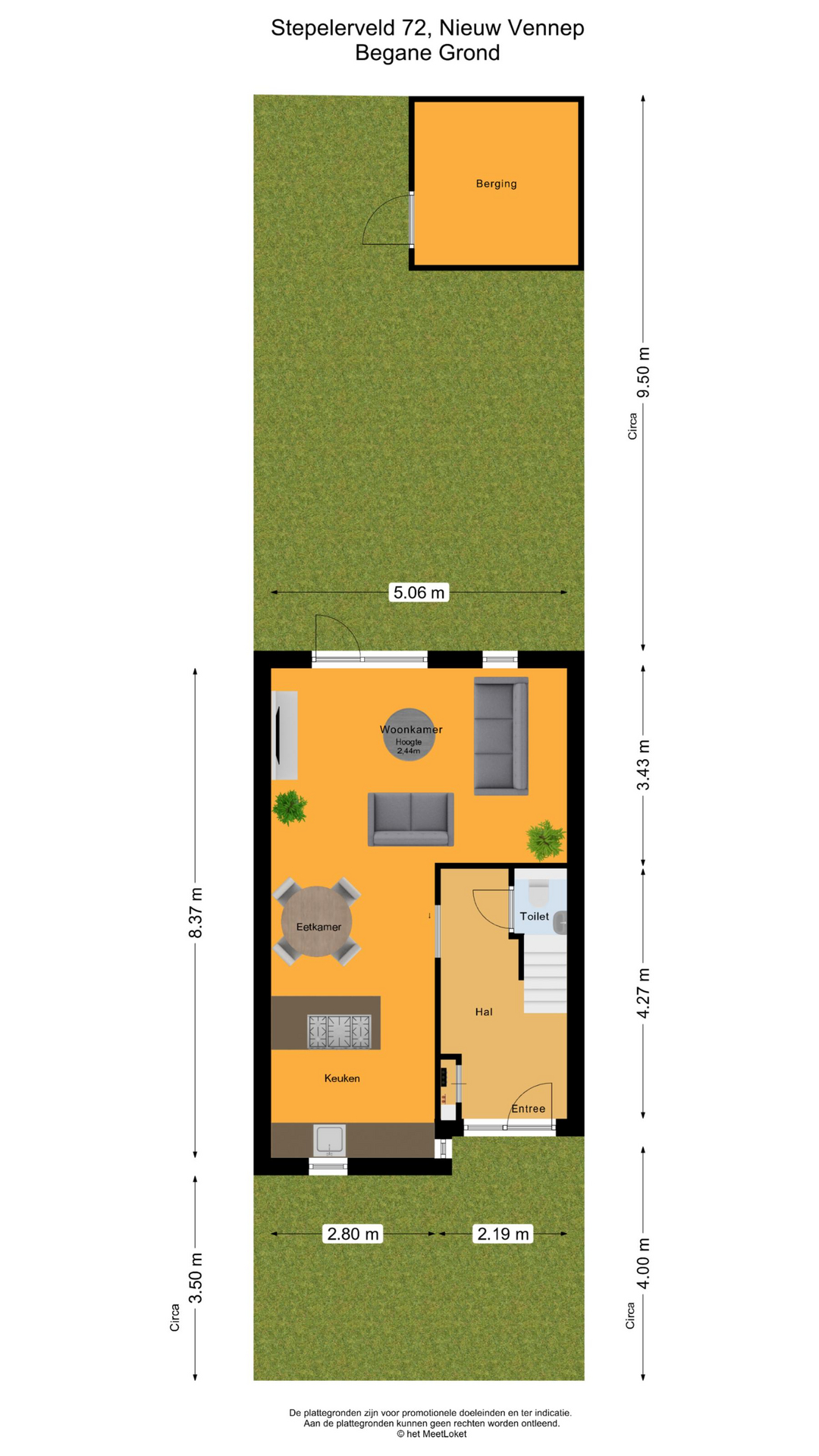 Stepelerveld 72 , 2151 JN Nieuw-vennep map