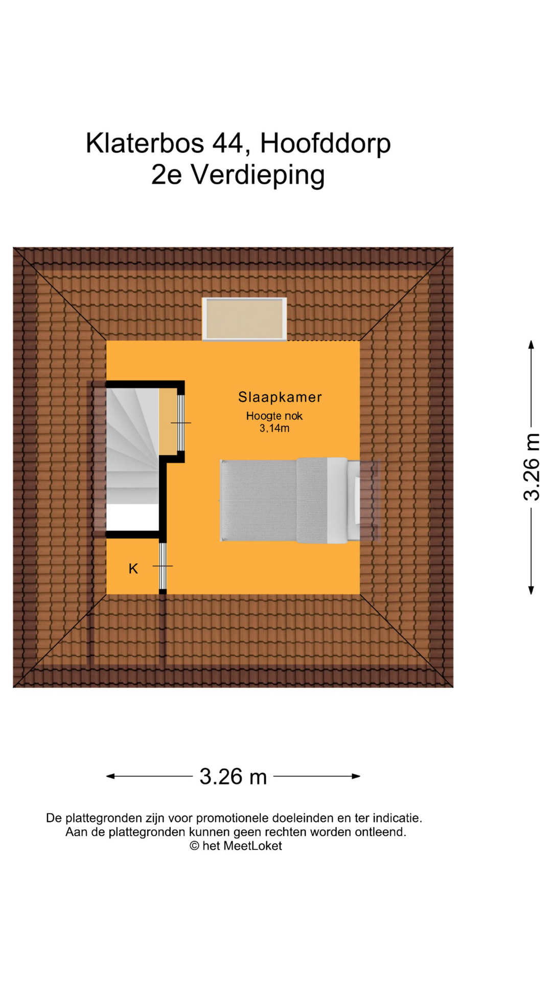 Klaterbos 44 , 2134 JE Hoofddorp map
