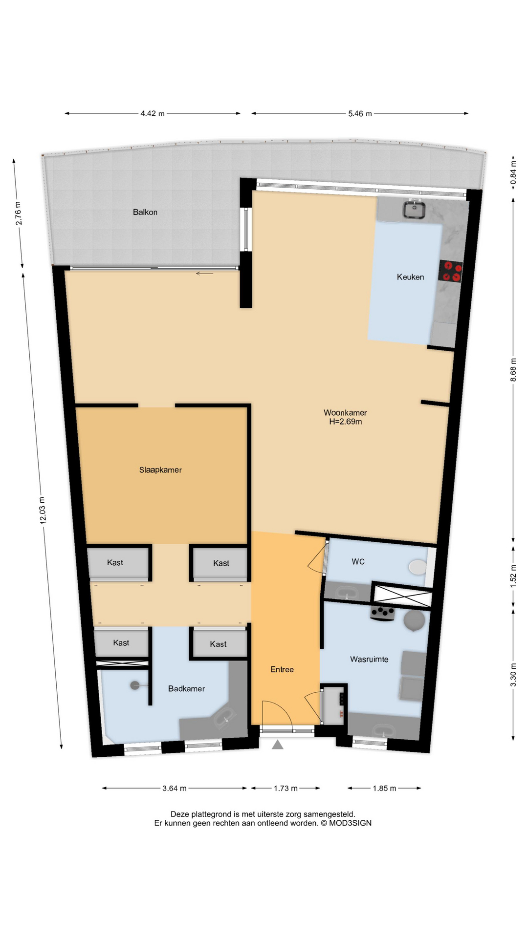 Hof van Pampus 73 , 2134 AE Hoofddorp map