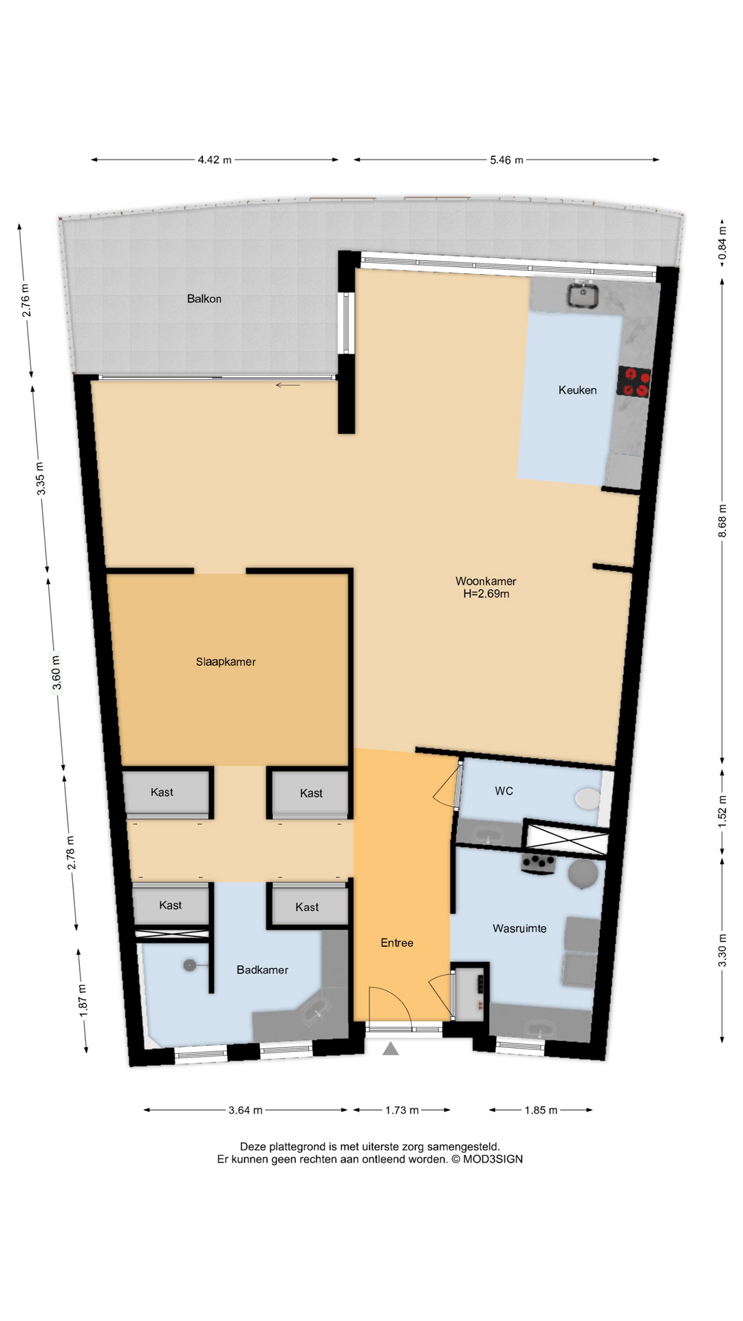 Hof van Pampus 73 , 2134 AE Hoofddorp map