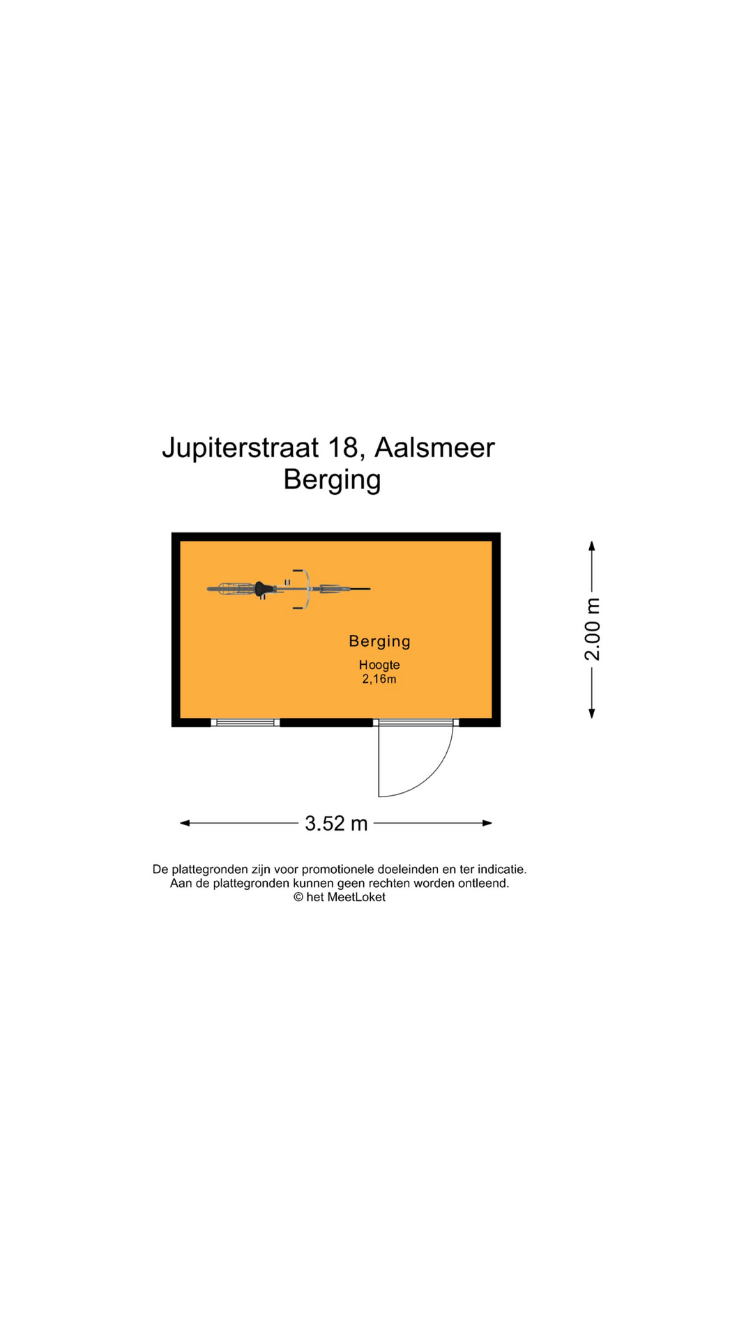 Jupiterstraat 18 , 1431 XB Aalsmeer map