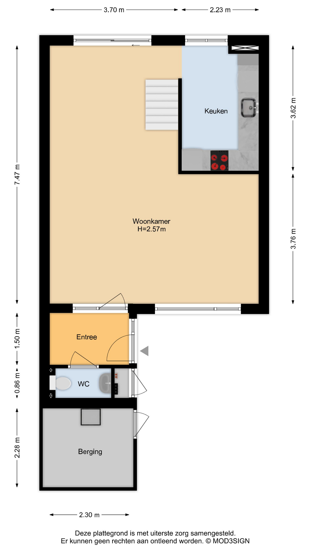 Arem 12 , 2151 RE Nieuw-vennep map