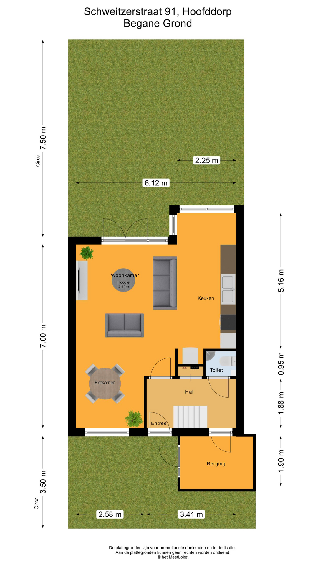 Schweitzerstraat 91 , 2131 RC Hoofddorp map