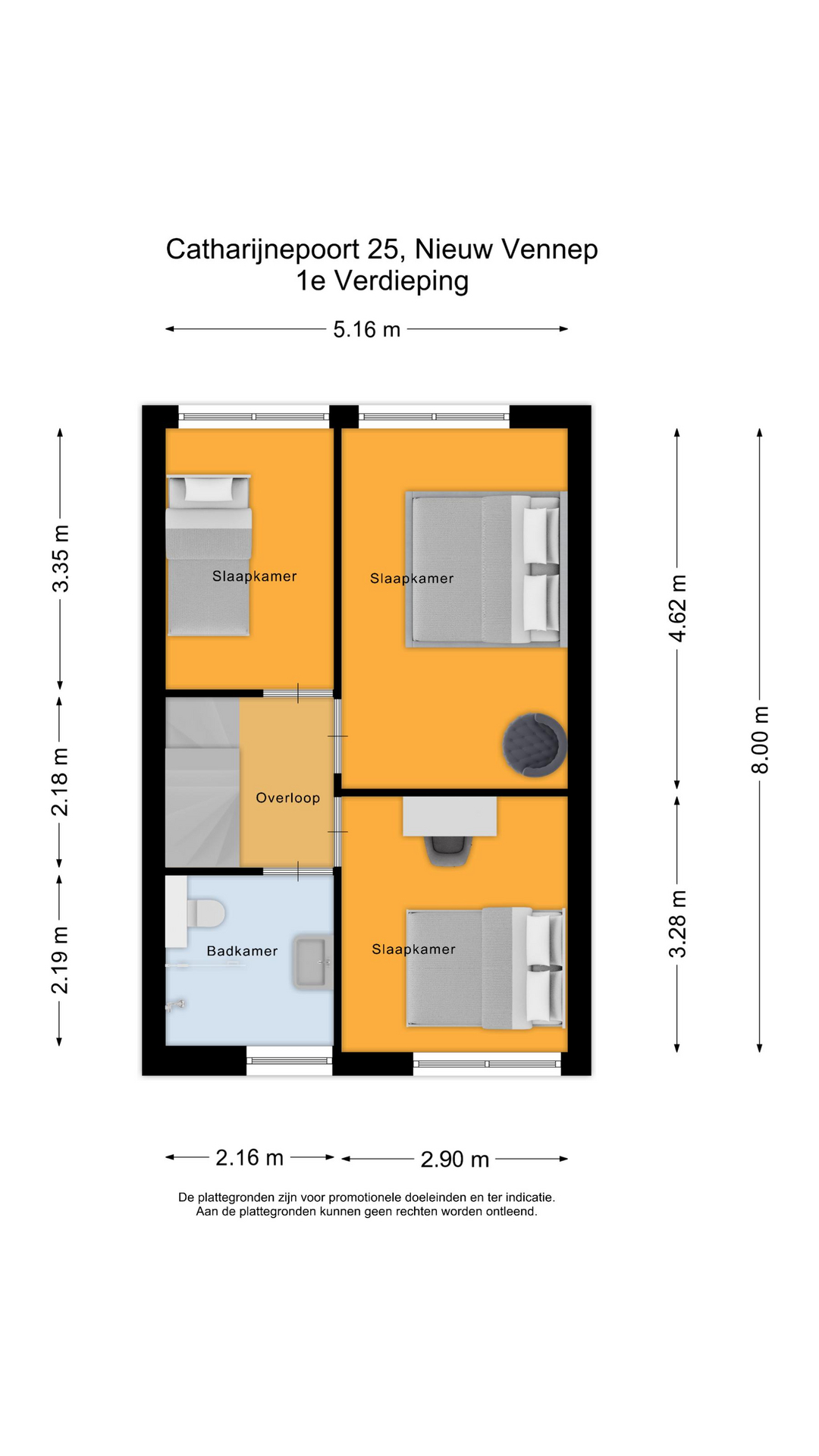 Catharijnepoort 25 , 2152 ET Nieuw-vennep map