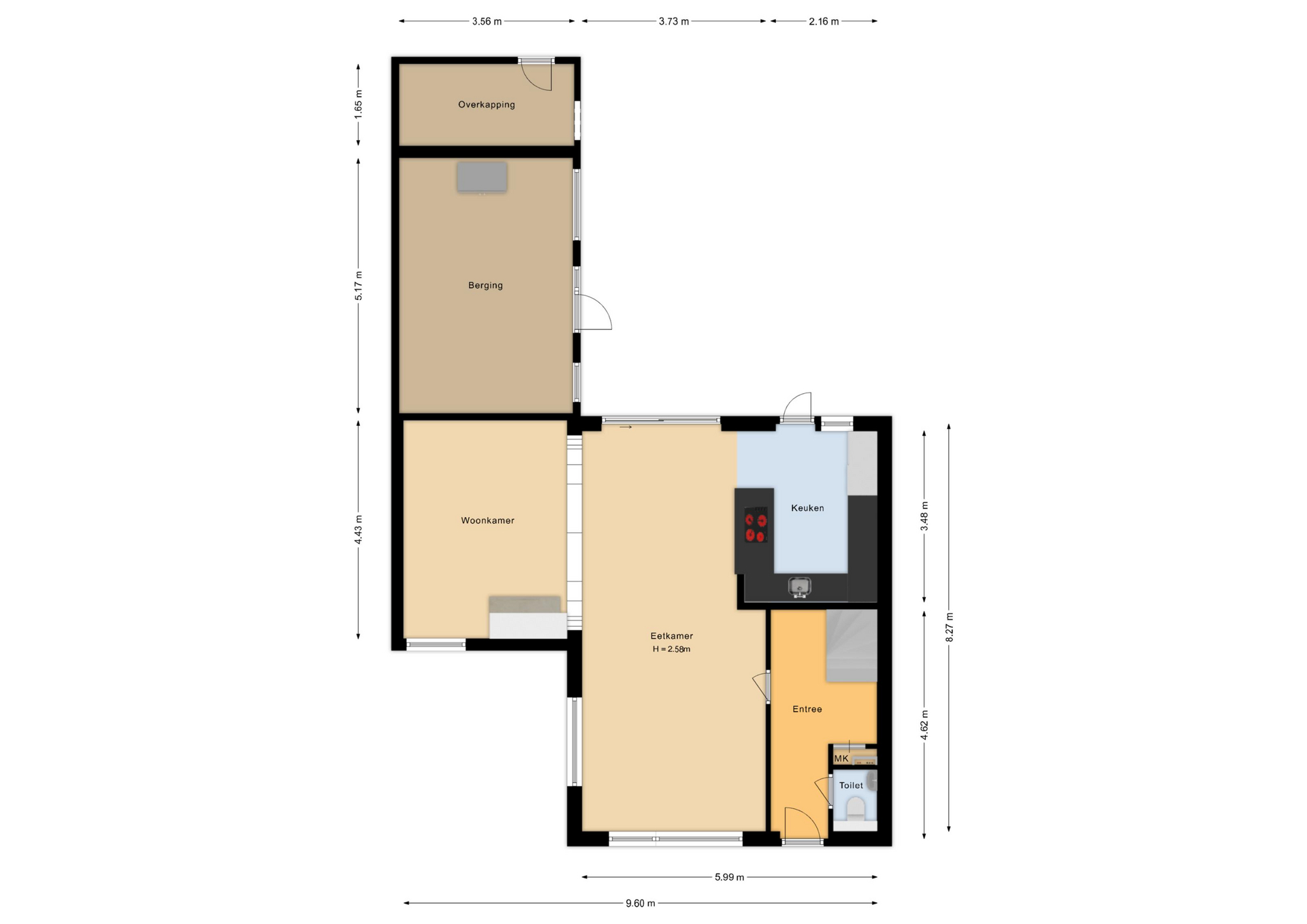 Kerkstraat 43 , 2153 BD Nieuw-vennep map