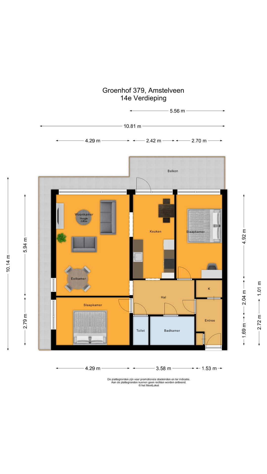 Groenhof 379 , 1186 GM Amstelveen map