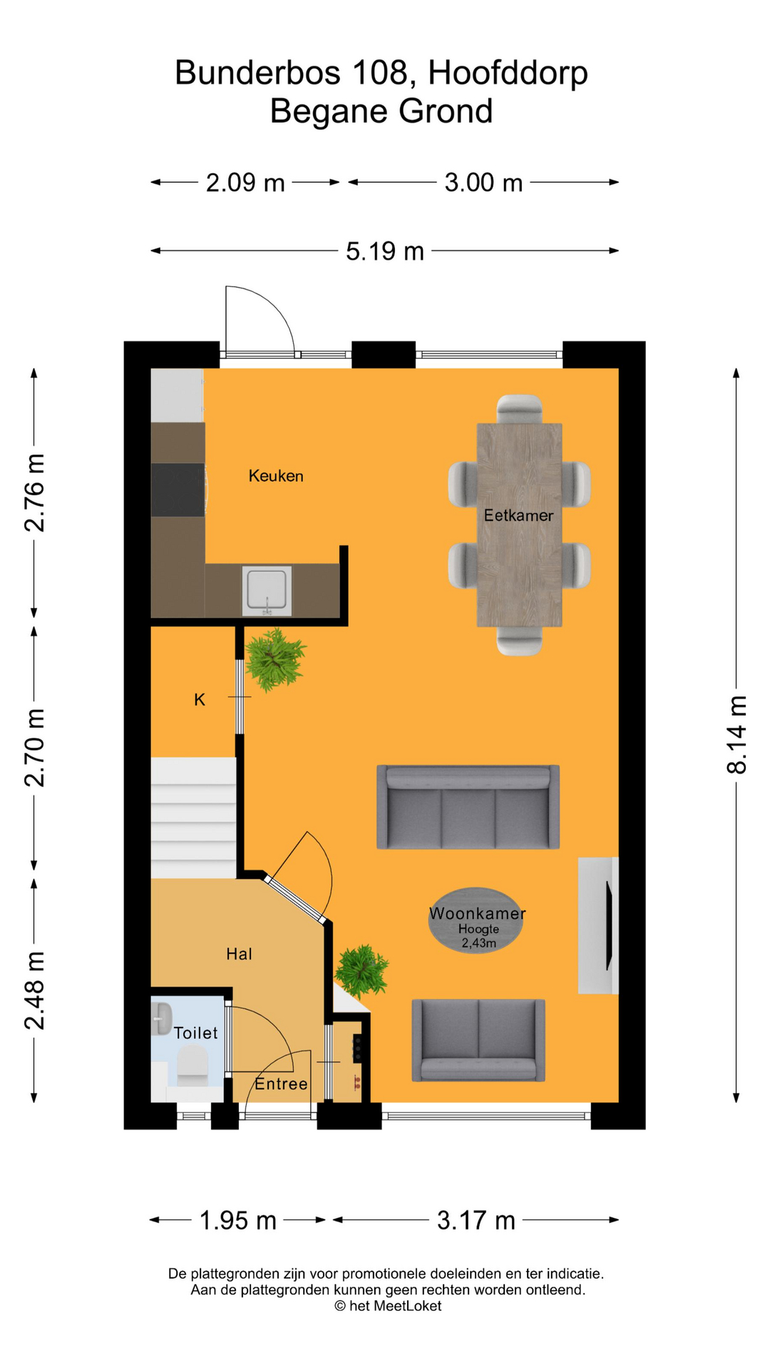 Bunderbos 108 , 2134 RV Hoofddorp map