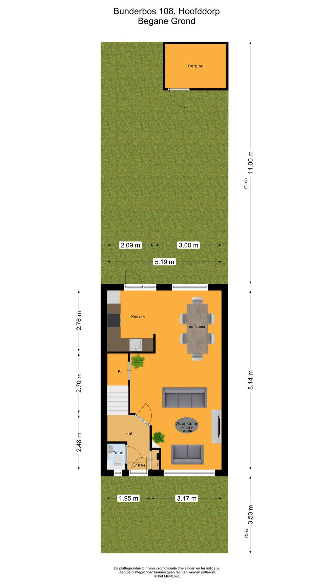 Bunderbos 108 , 2134 RV Hoofddorp map