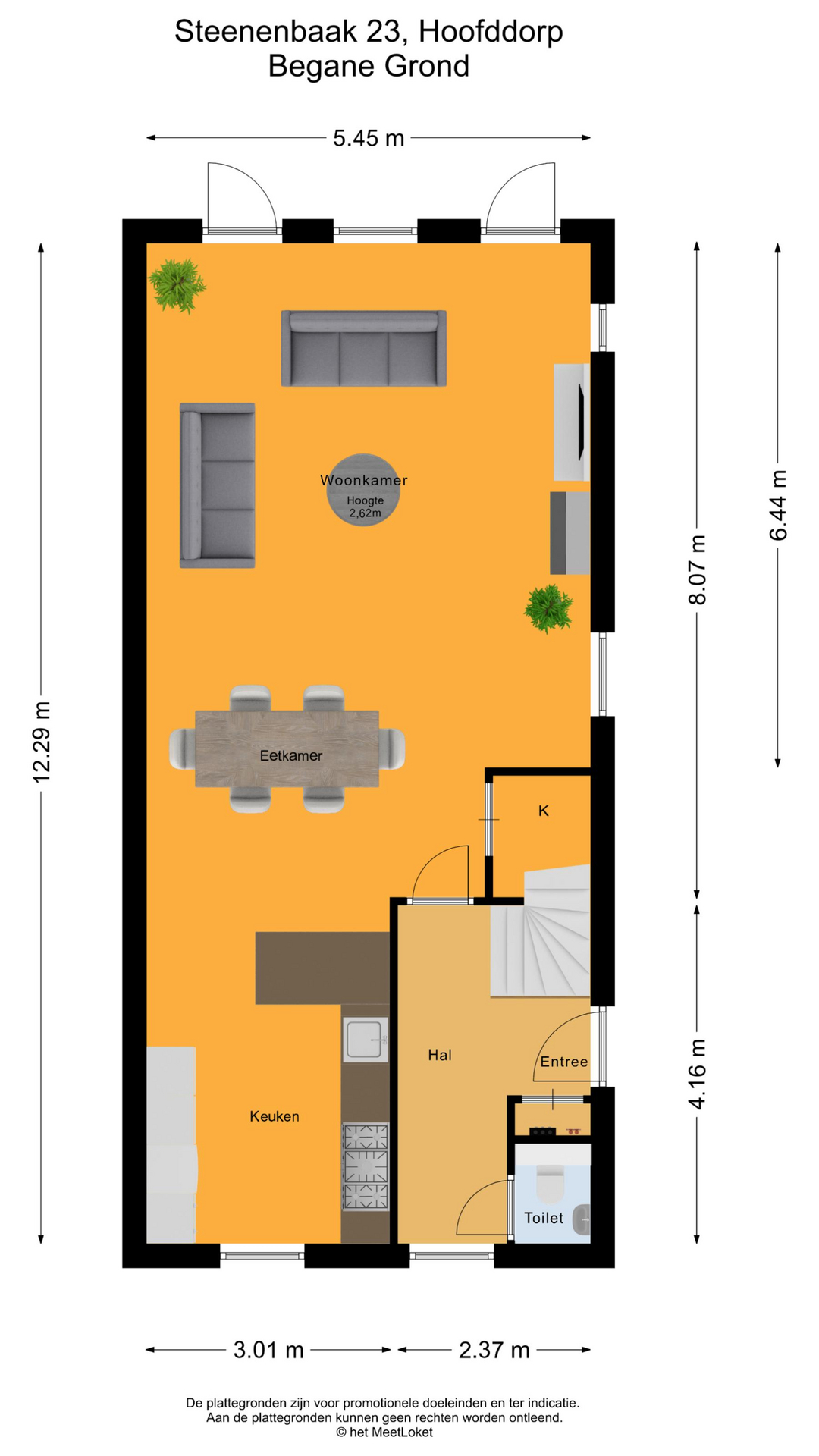 Steenenbaak 23 , 2134 XG Hoofddorp map