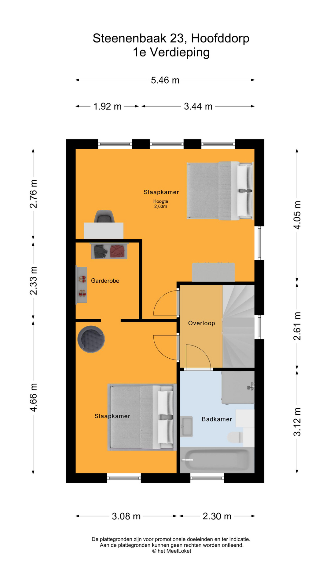 Steenenbaak 23 , 2134 XG Hoofddorp map