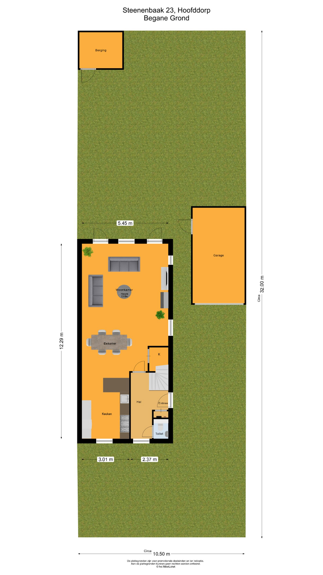 Steenenbaak 23 , 2134 XG Hoofddorp map