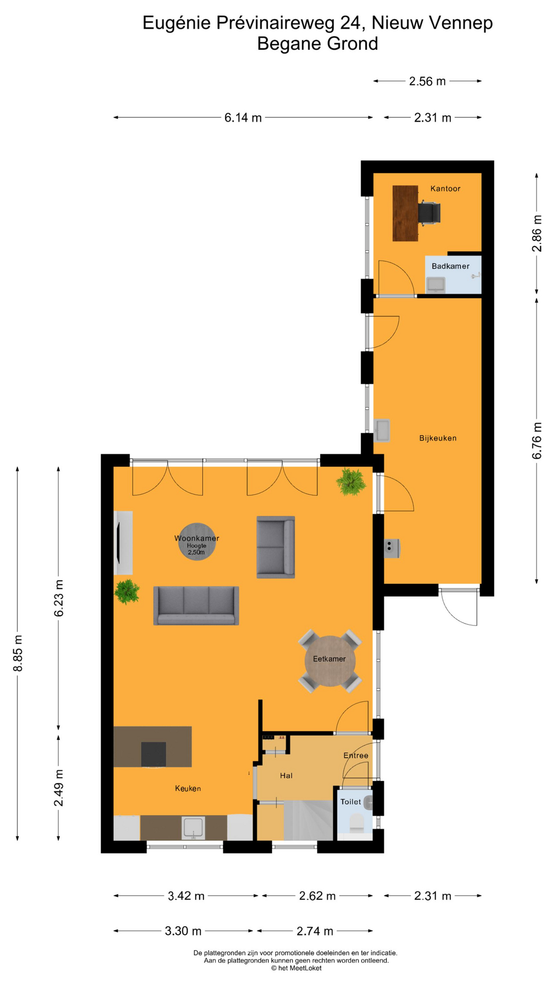 Eugénie Prévinaireweg 24 , 2151 BG Nieuw-vennep map