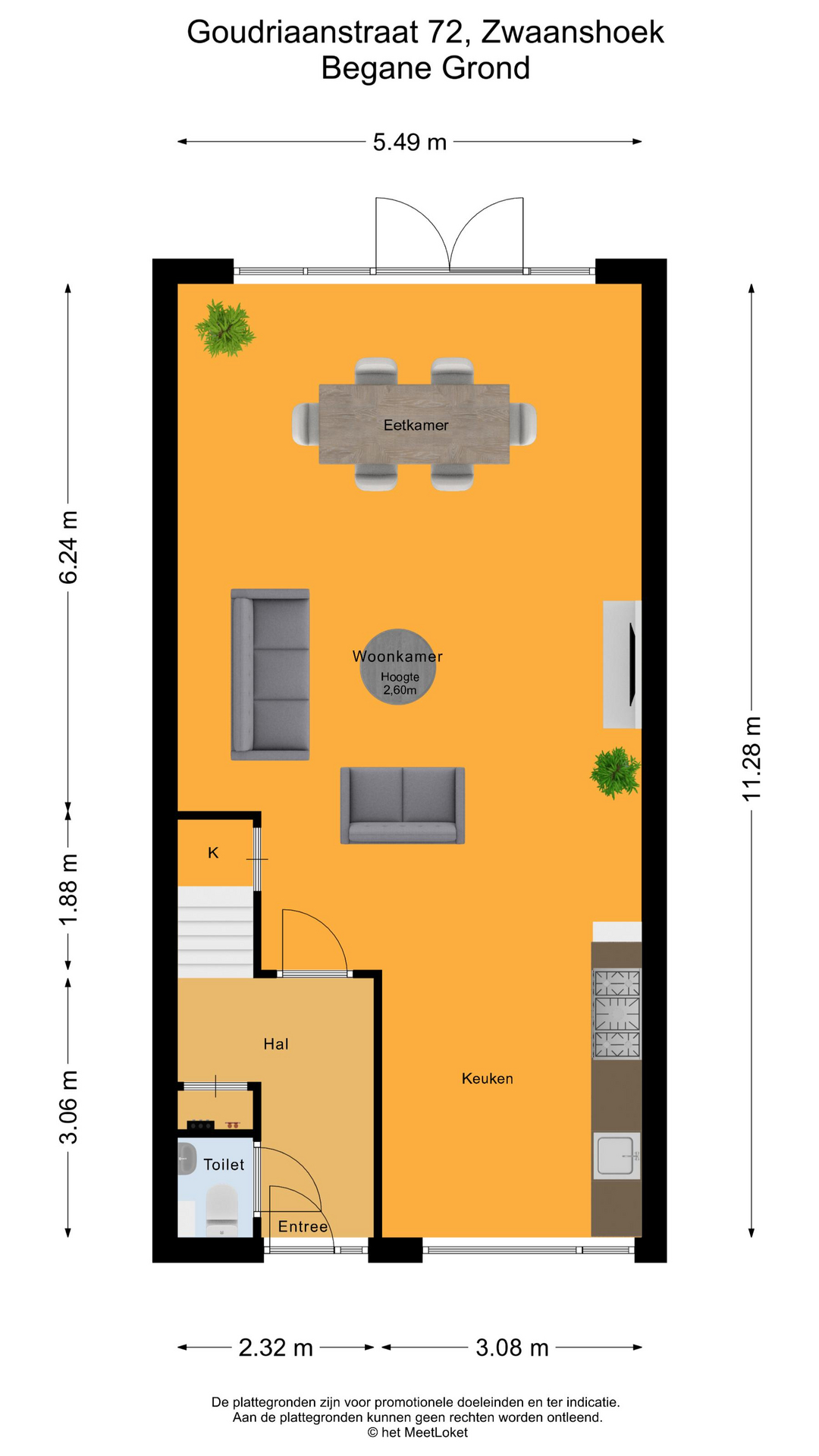 Goudriaanstraat 72 , 2136 AT Zwaanshoek map