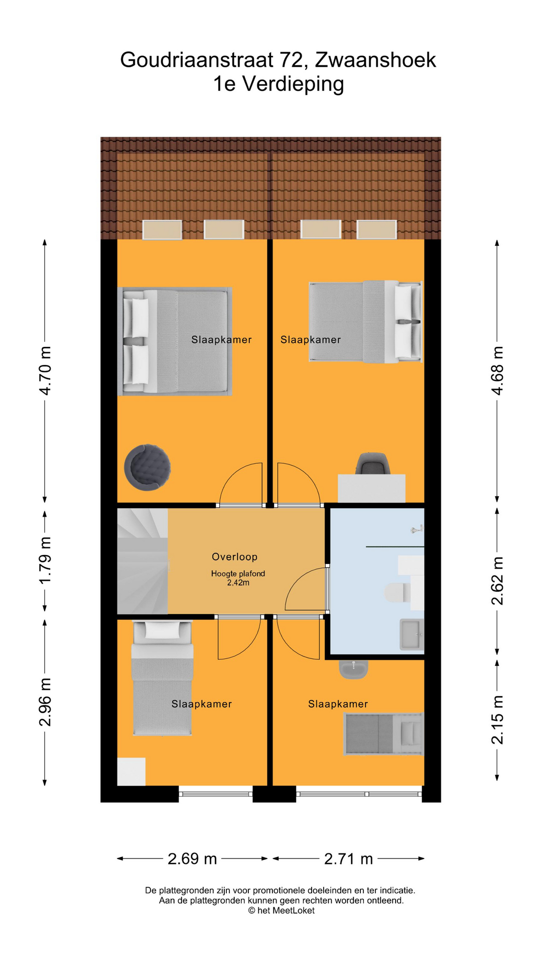 Goudriaanstraat 72 , 2136 AT Zwaanshoek map
