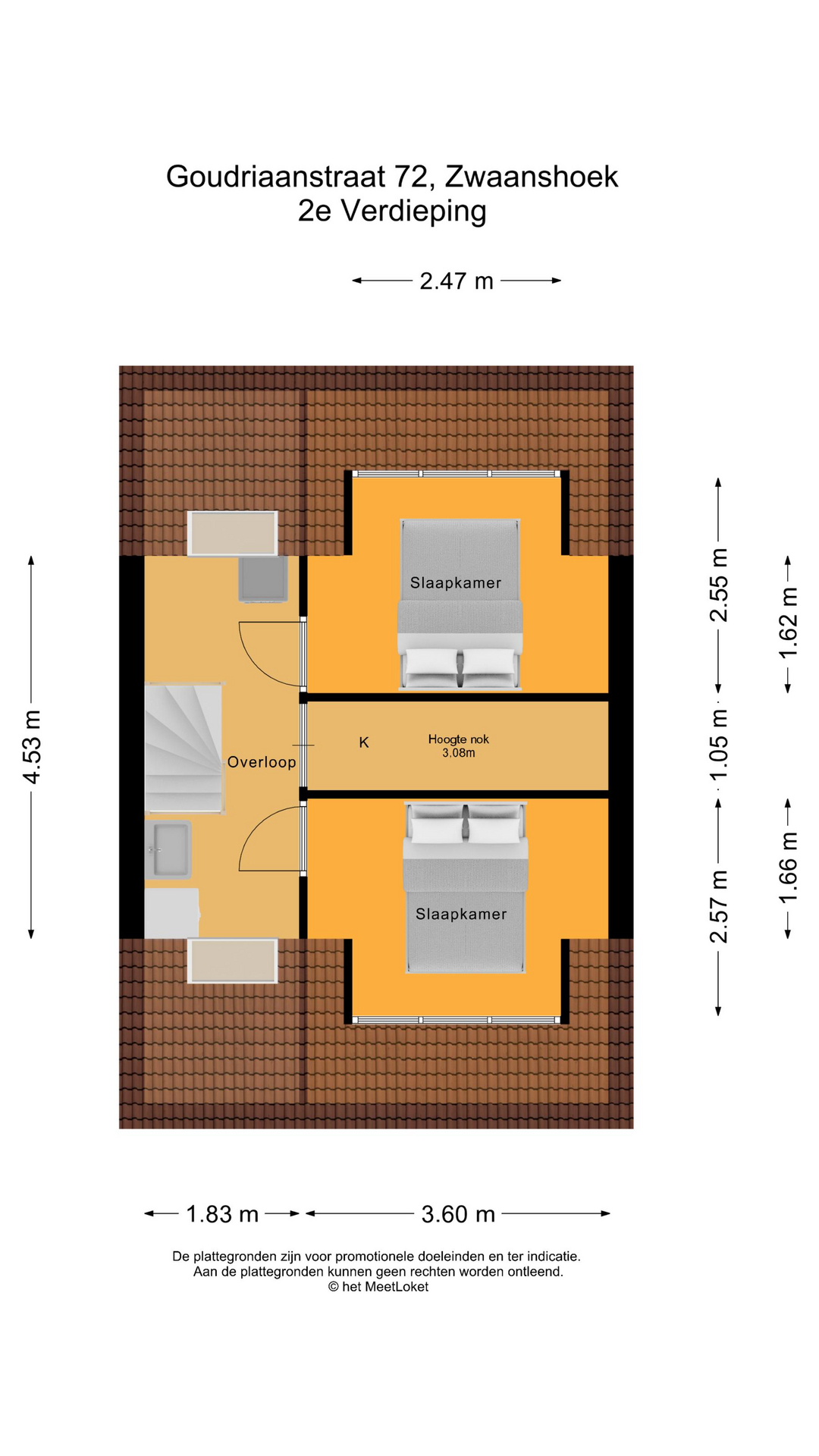 Goudriaanstraat 72 , 2136 AT Zwaanshoek map