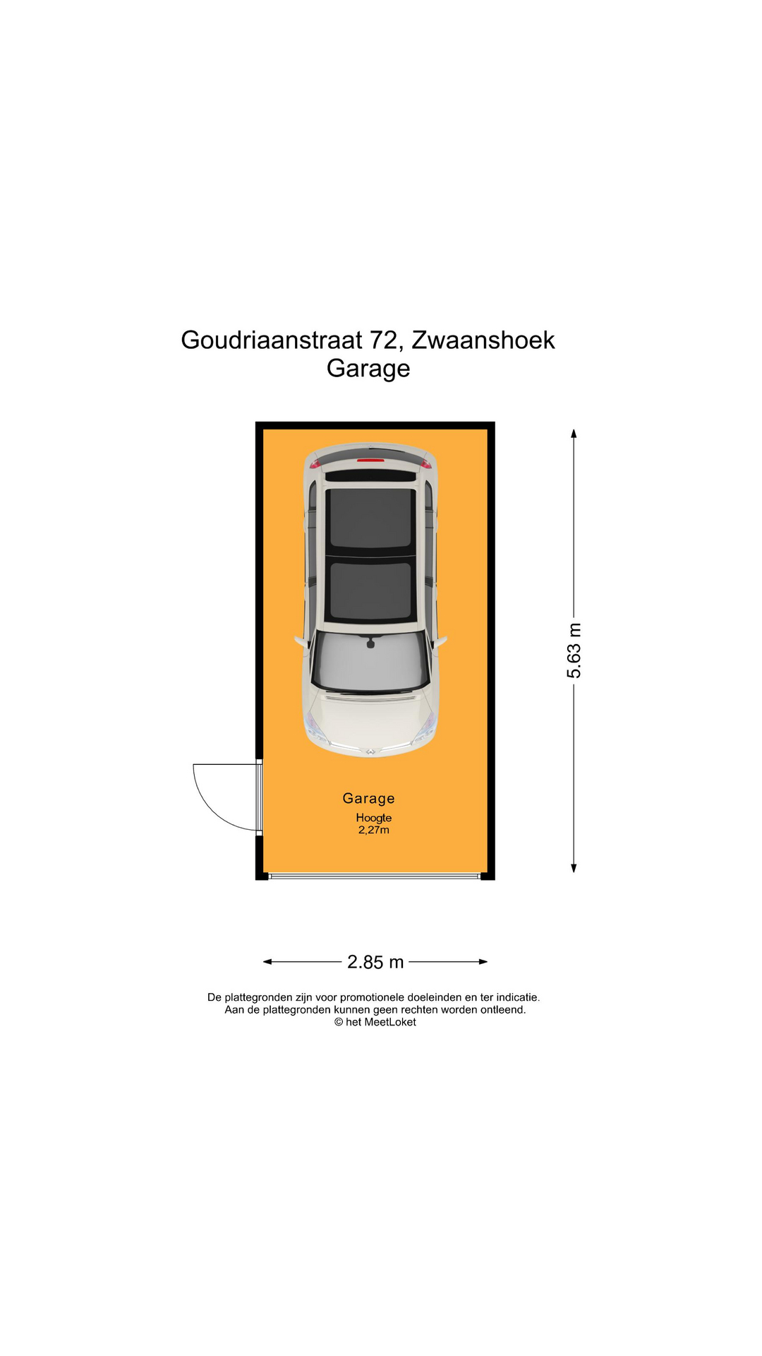 Goudriaanstraat 72 , 2136 AT Zwaanshoek map
