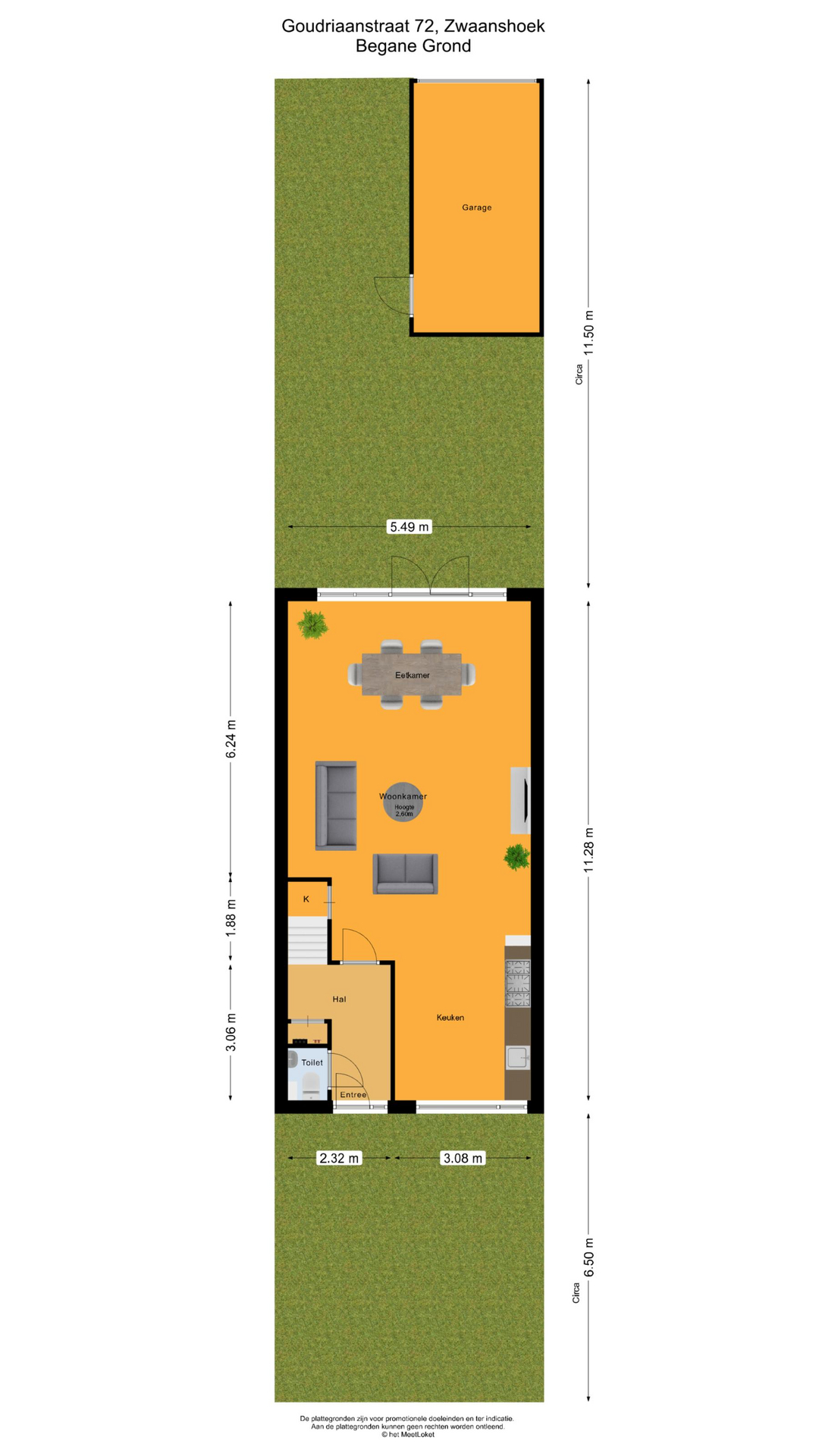 Goudriaanstraat 72 , 2136 AT Zwaanshoek map