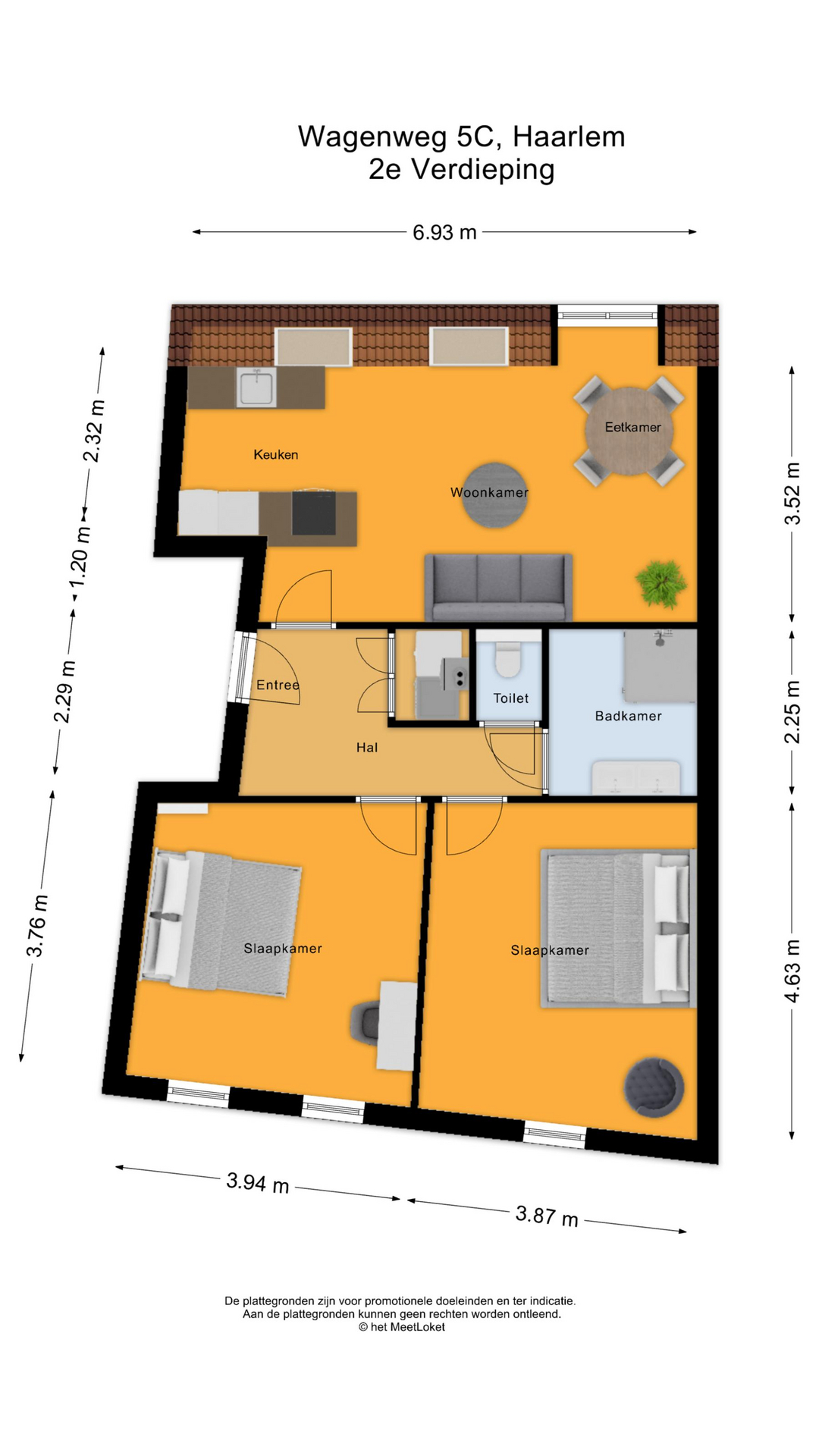 Wagenweg 5 C, 2012 NA Haarlem map