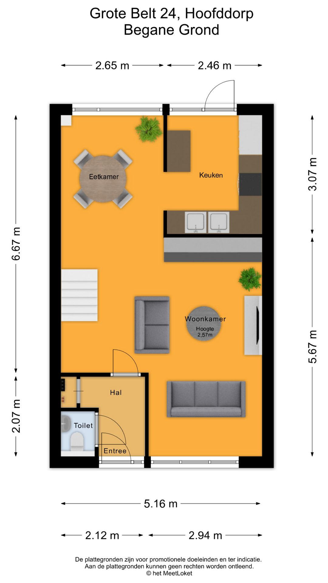 Grote Belt 24 , 2133 GA Hoofddorp map