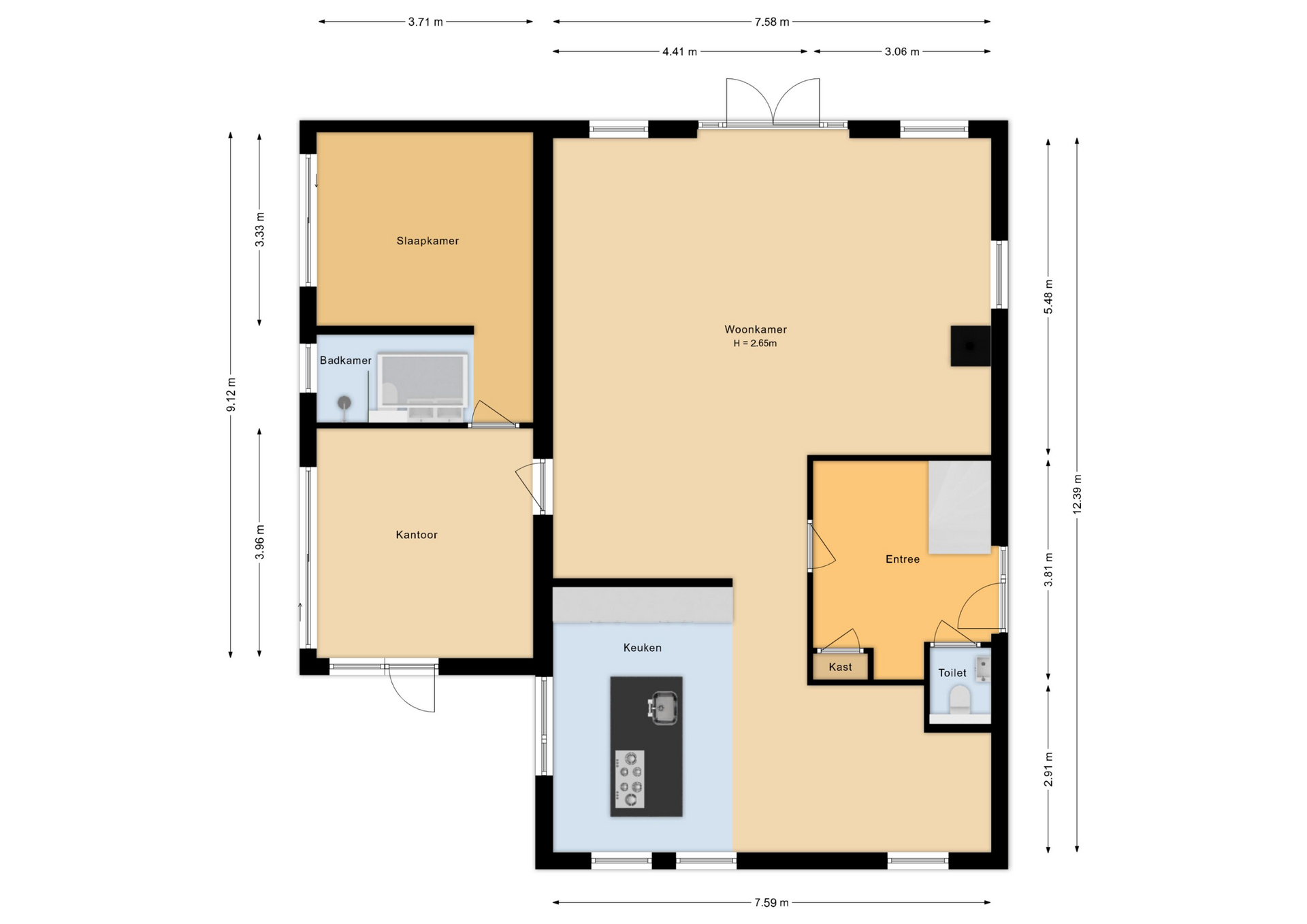 Pavane 8 , 2152 TV Nieuw-vennep map
