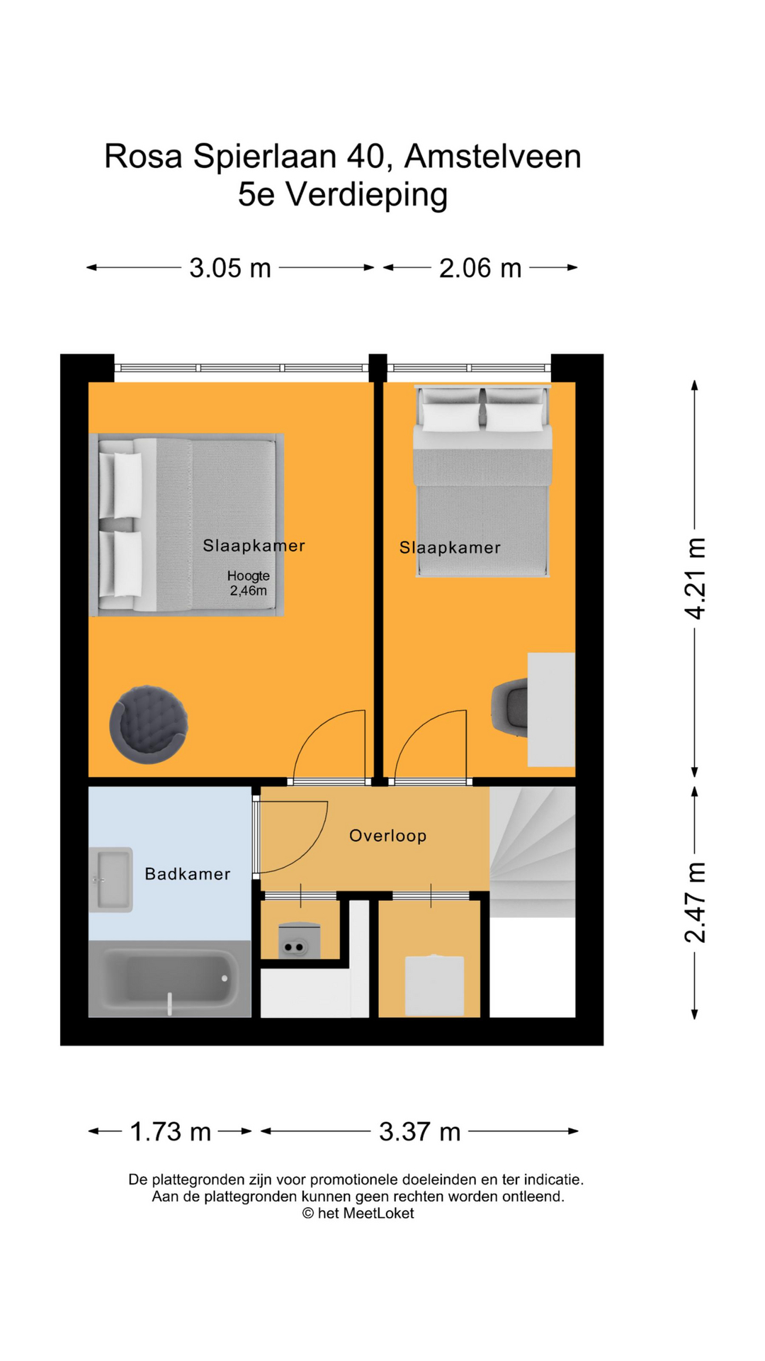 Rosa Spierlaan 40 , 1187 PE Amstelveen map