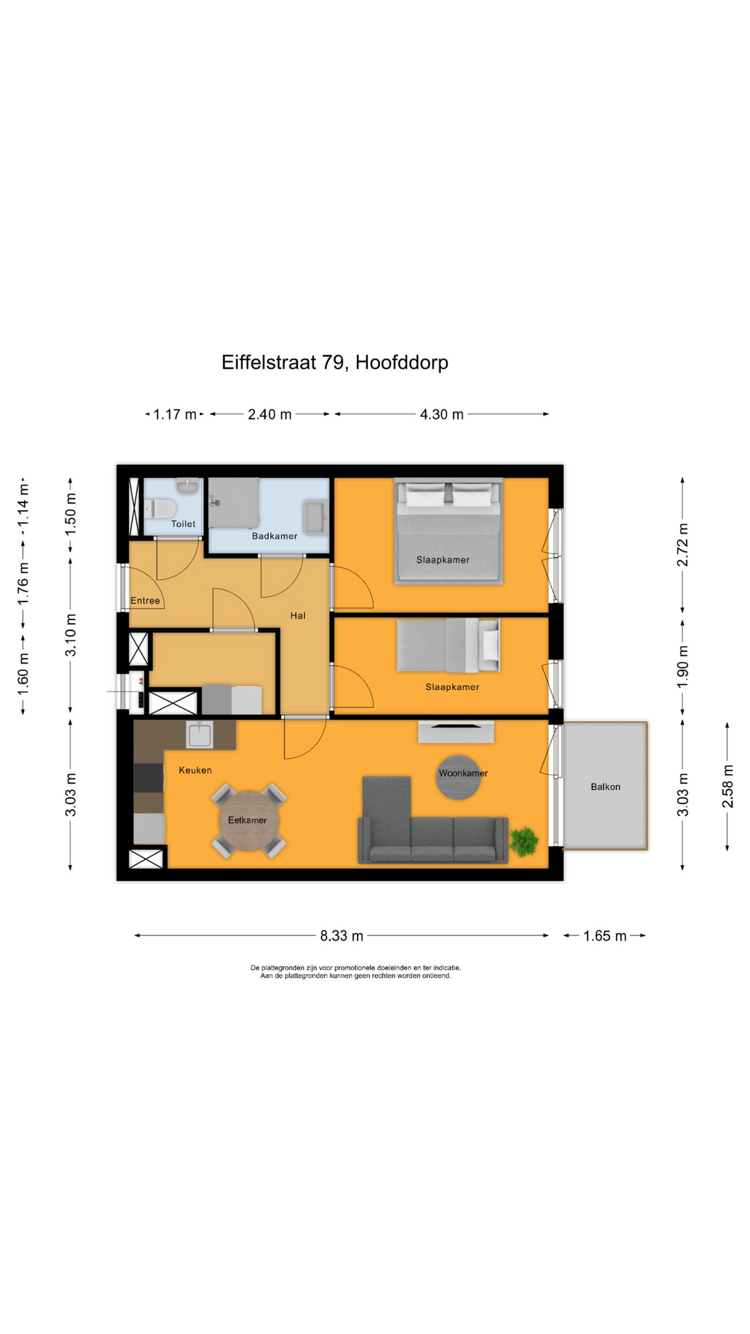 Eiffelstraat 79 , 2132 HS Hoofddorp map
