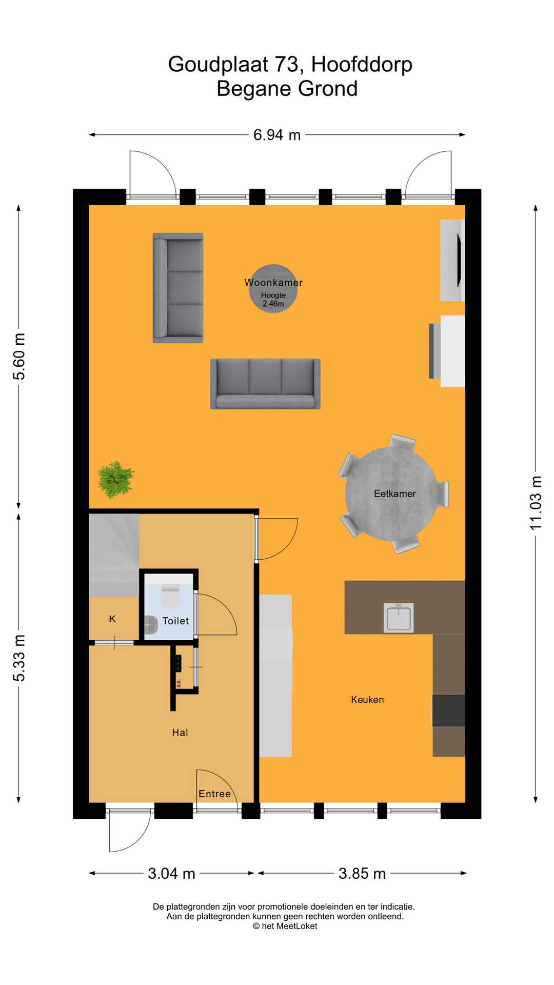 Goudplaat 73 , 2134 WK Hoofddorp map
