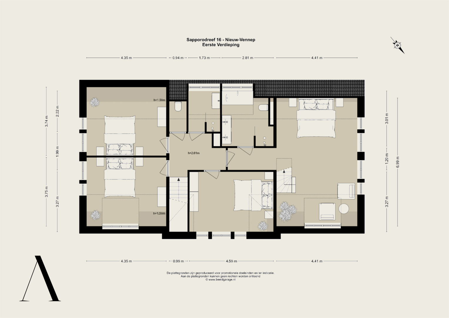 Sapporodreef 16 , 2152 KJ Nieuw-vennep map